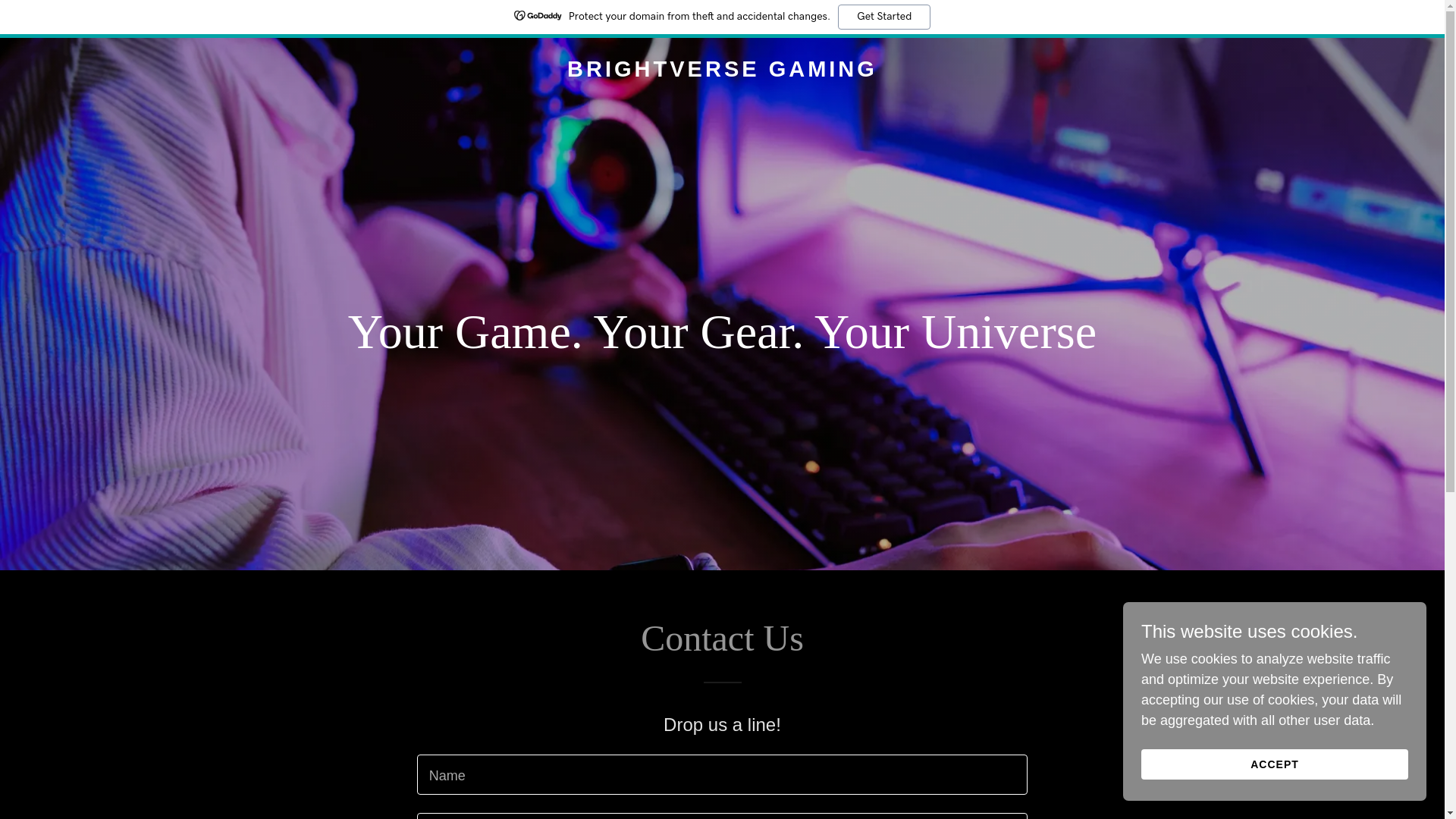 website screenshot of https://brightversegaming.com/
