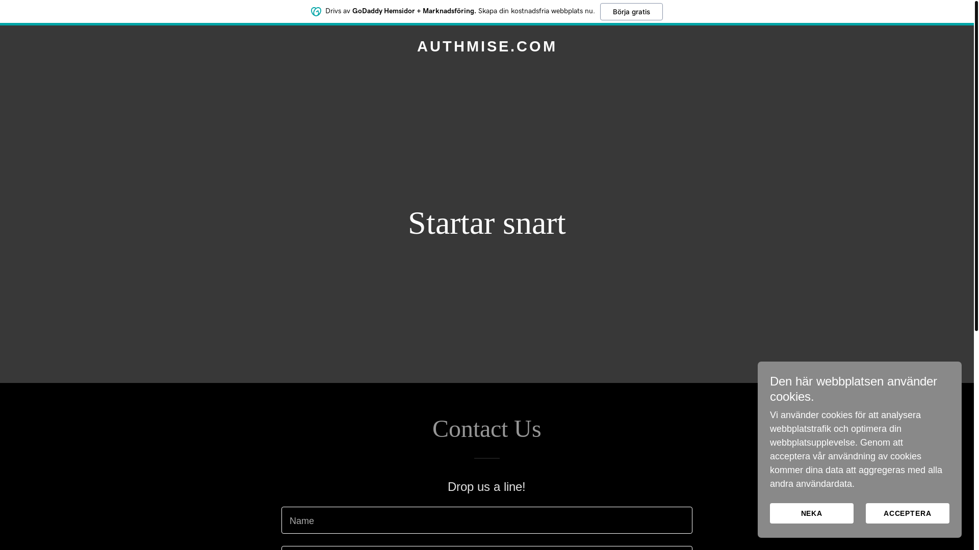 website screenshot of https://authmise.com/