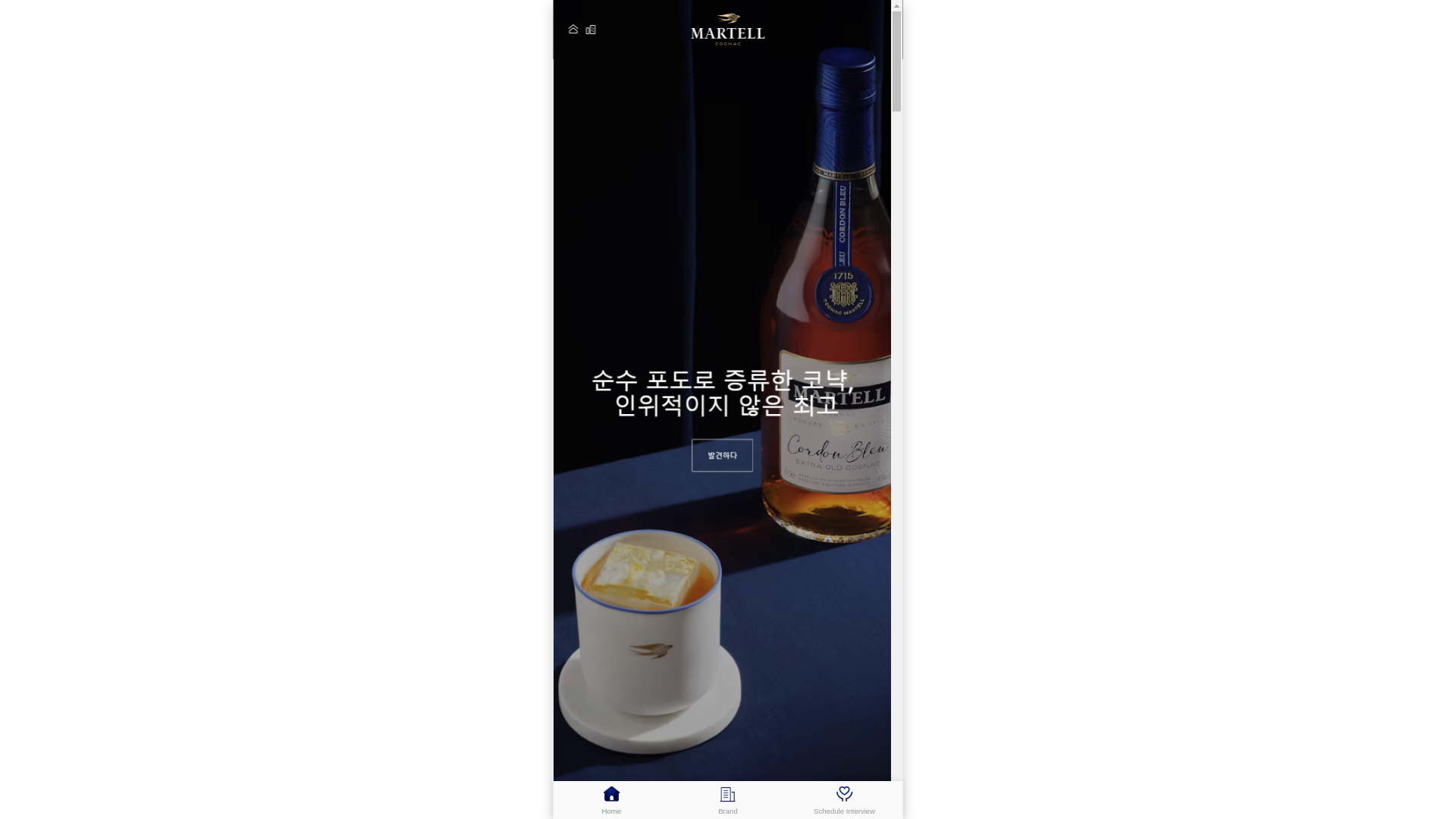 website screenshot of https://martellfg.com/