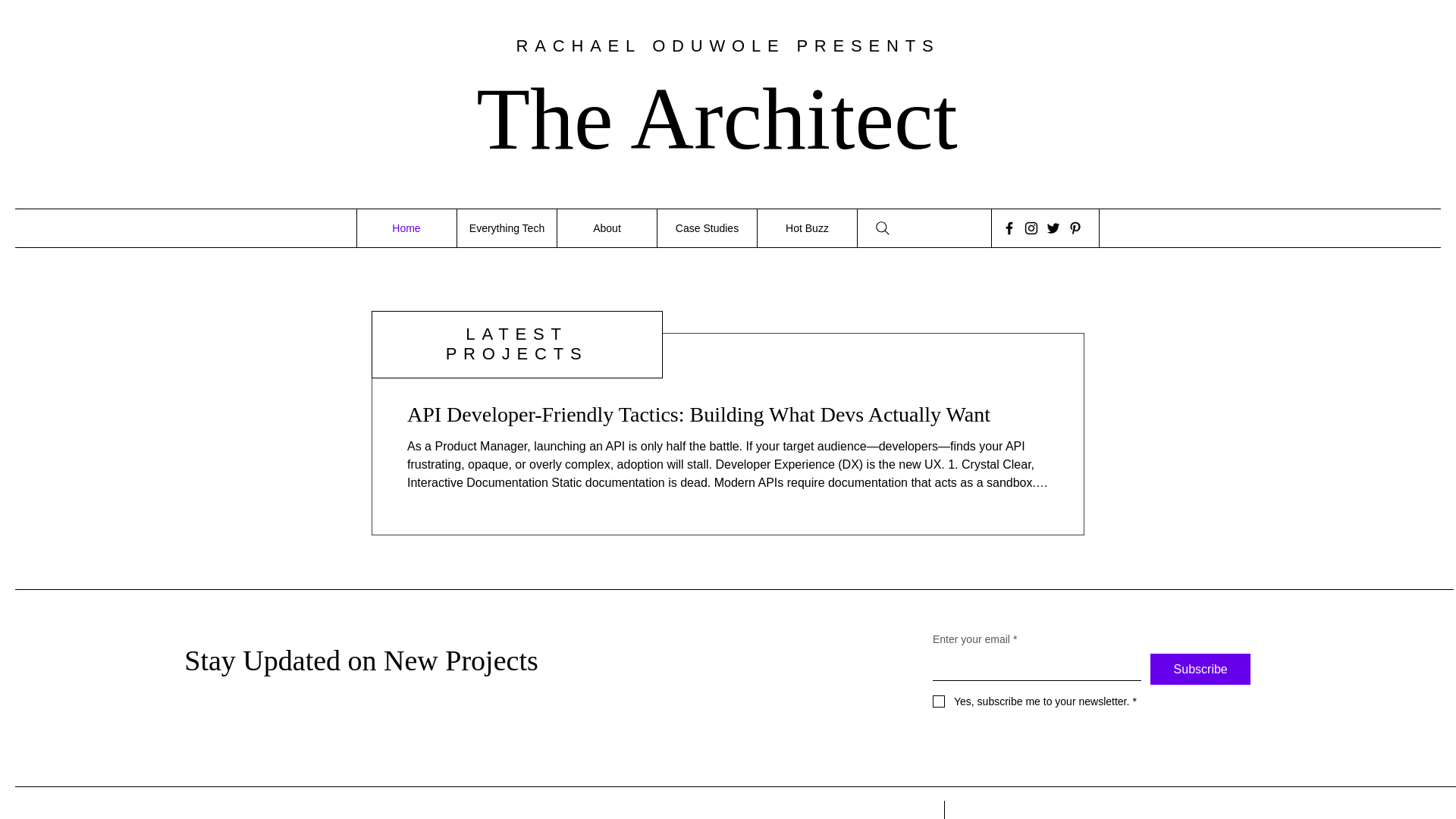 website screenshot of https://thestrategicarchitecture.com/
