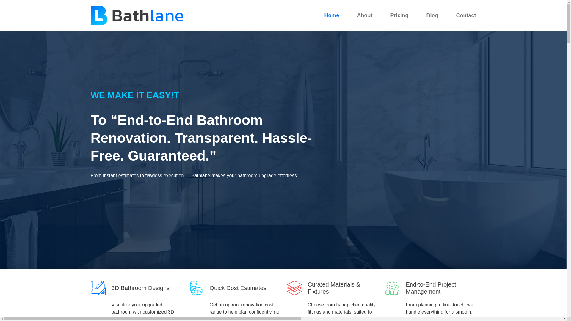 website screenshot of https://bathlane-static.pages.dev/