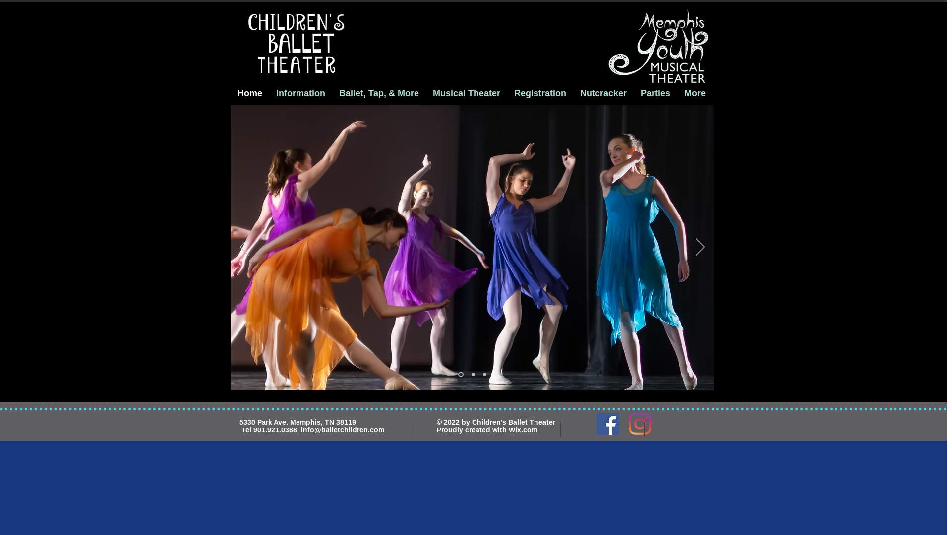 website screenshot of https://childrenstapclassesmemphis.com/