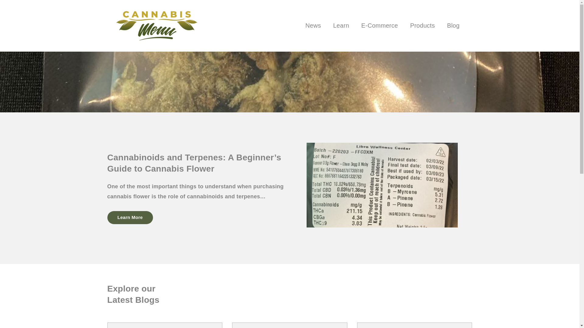 website screenshot of https://cannabismenu-io.pages.dev/