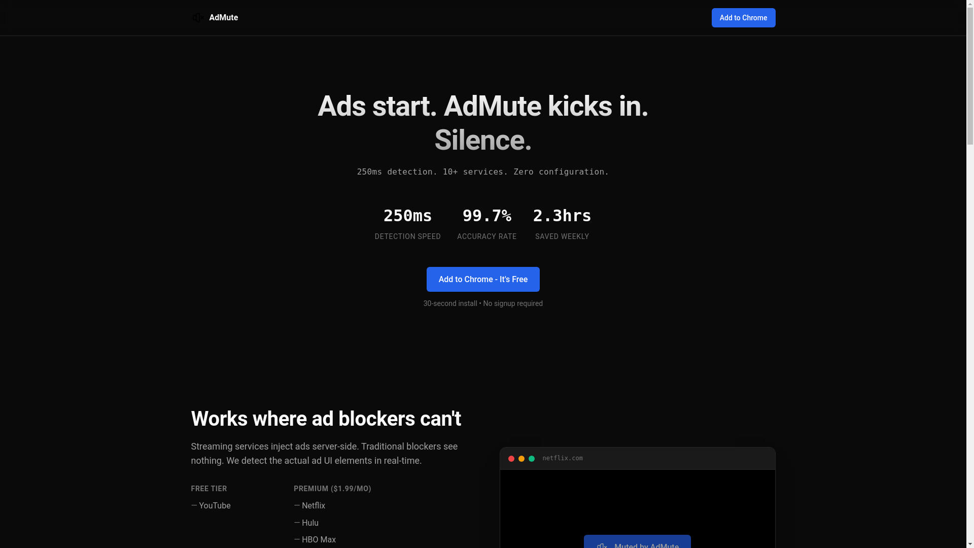 website screenshot of https://admute-frontend.pages.dev/