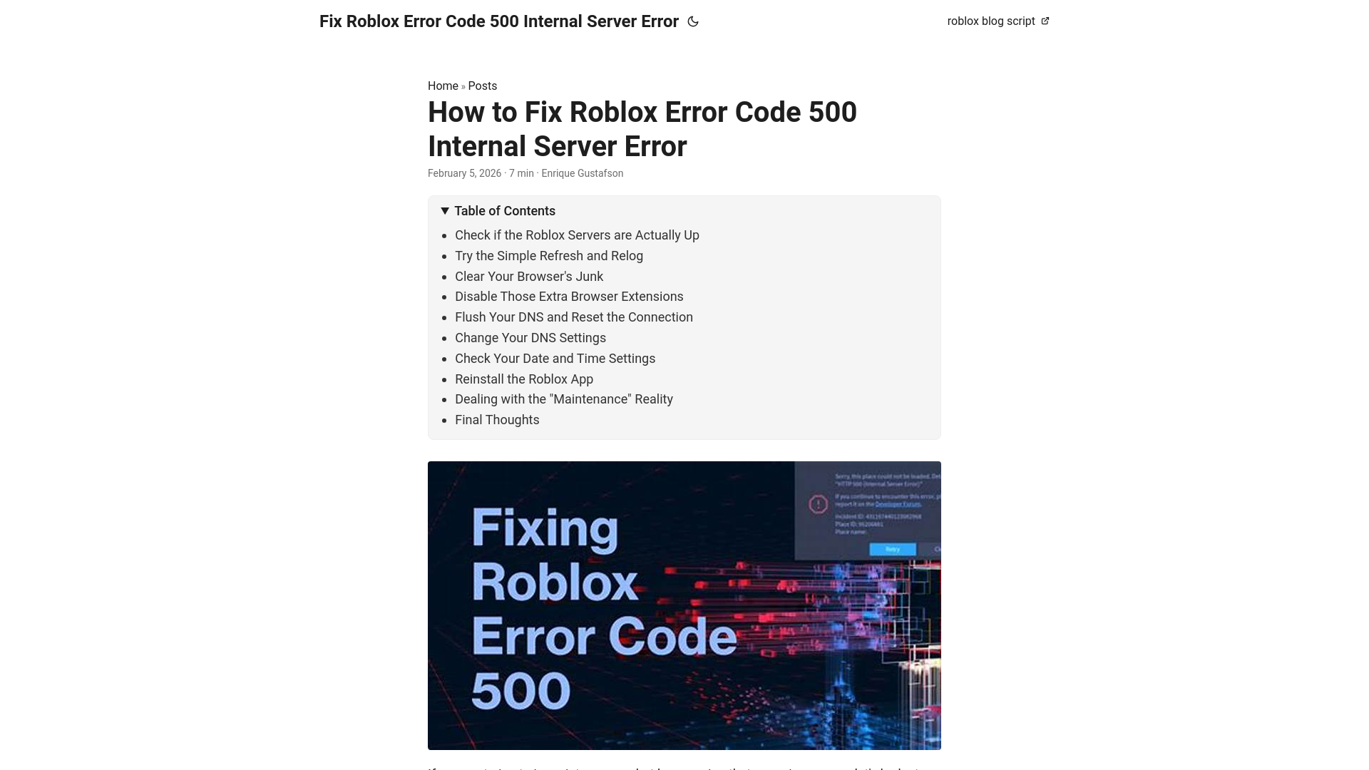 website screenshot of https://fix-roblox-error-code-500-internal-server-error.pages.dev/