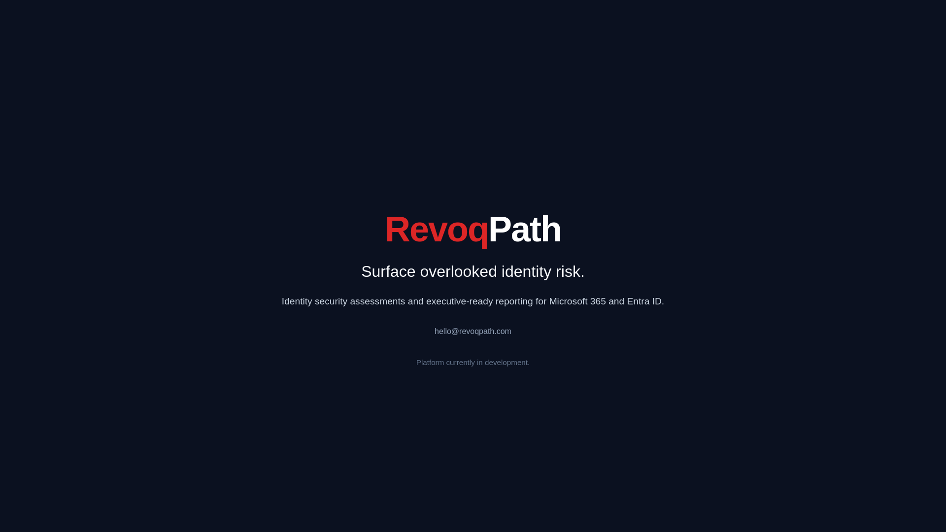 website screenshot of https://revoqpath.com/