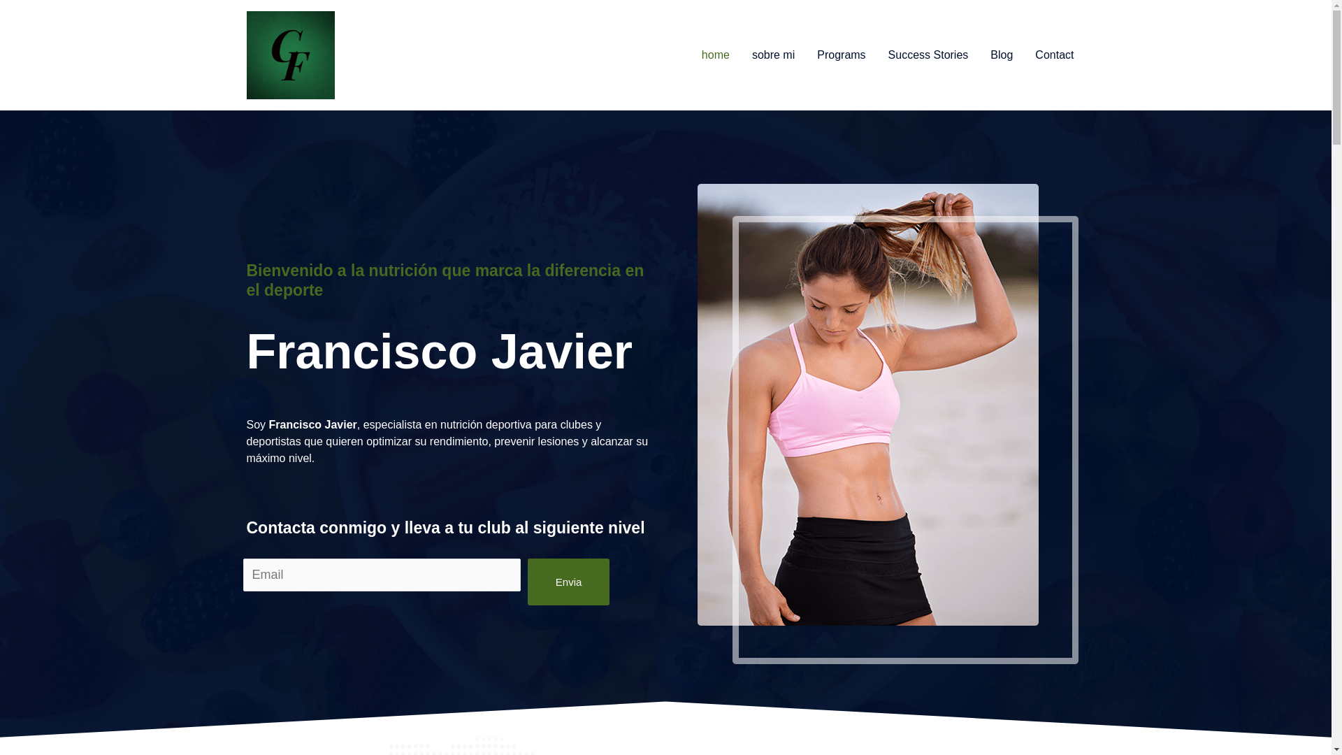 website screenshot of https://franciscojaviernutricion.es/
