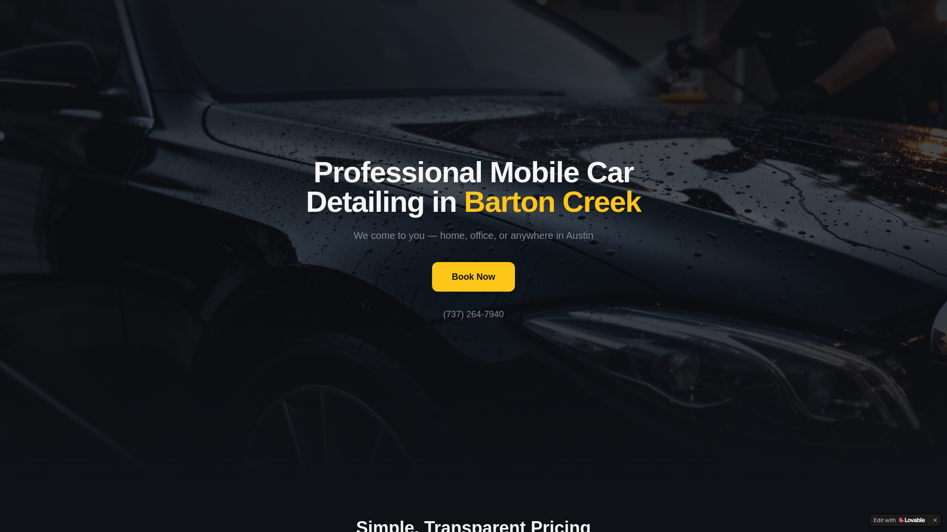 website screenshot of https://capitalmobilecardetailing.site