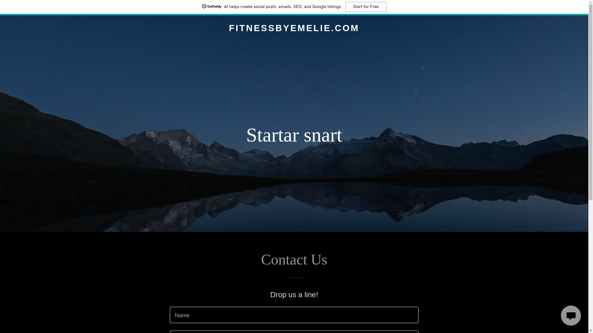 website screenshot of https://fitnessbyemelie.com/