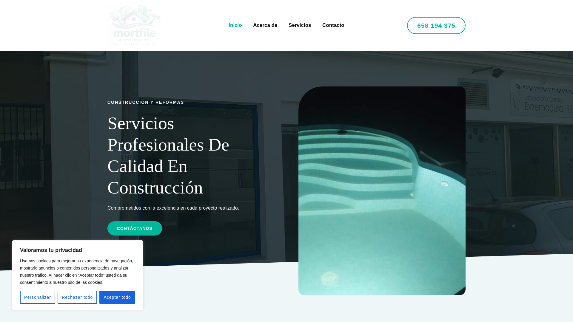 website screenshot of https://mortfilemultiservicios.es