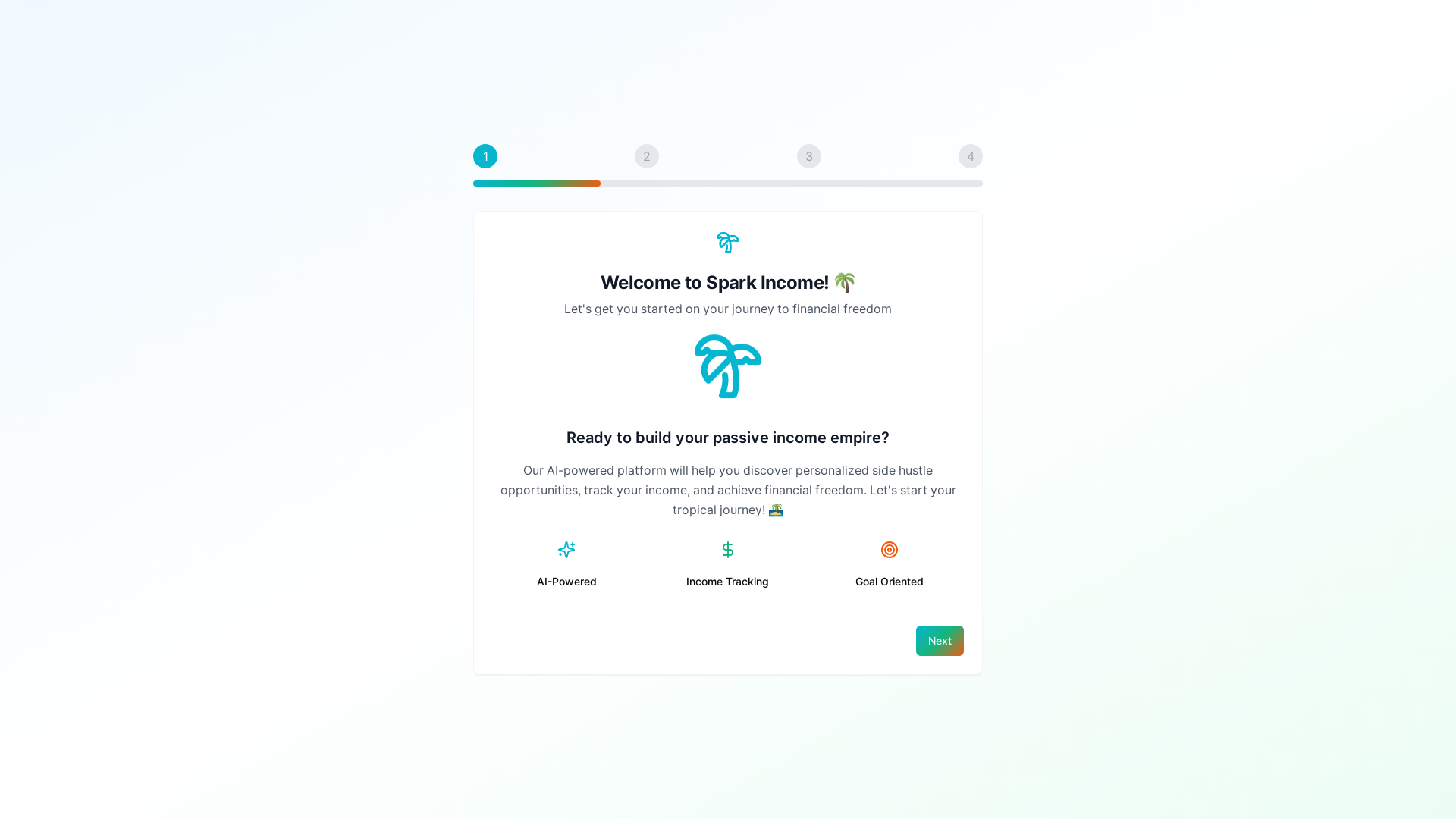 website screenshot of https://sparkincome.net/