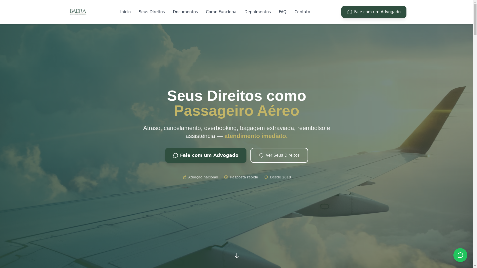 website screenshot of https://badrasolucaoaerea.shop/