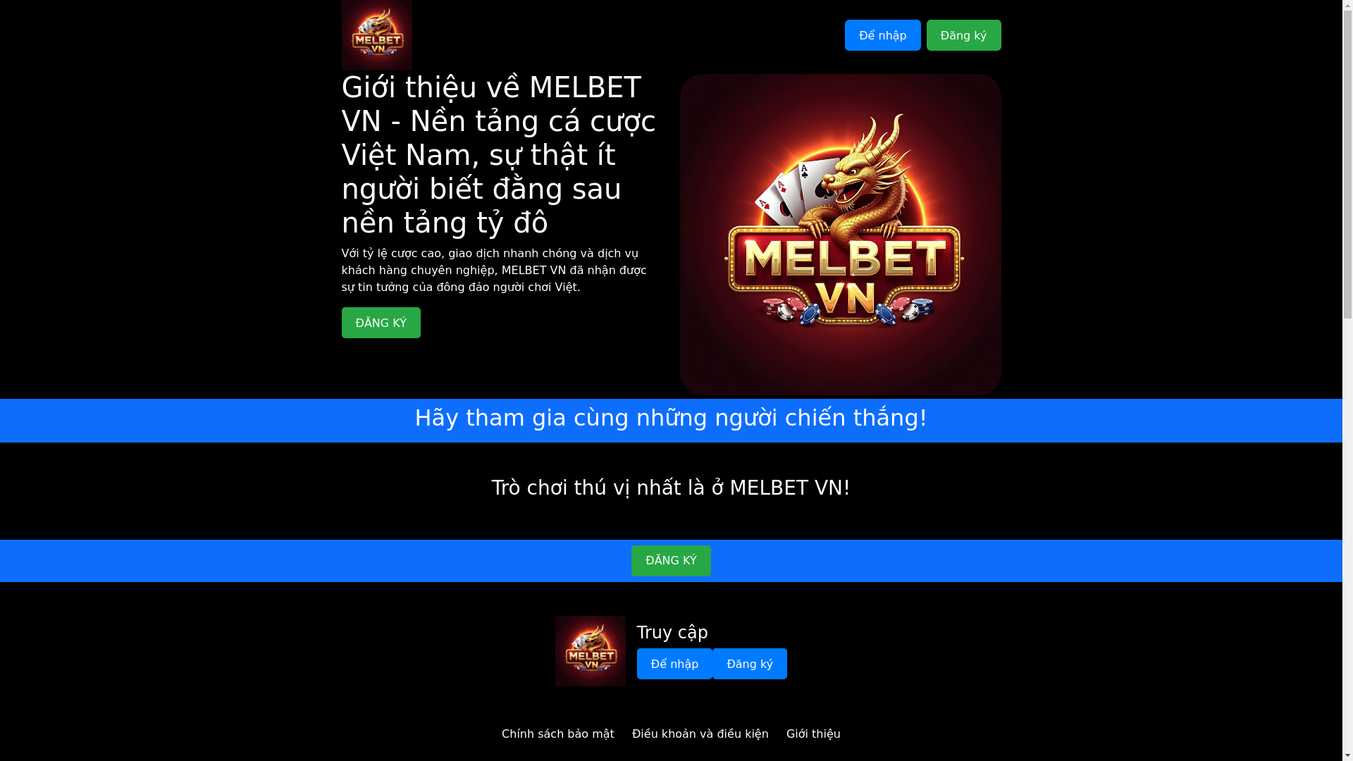 website screenshot of https://melbet-vn.xyz/