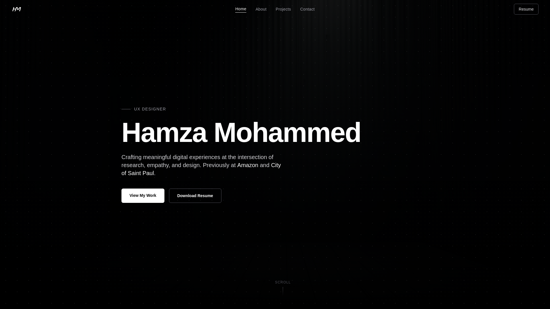 website screenshot of https://hamzastudio.co