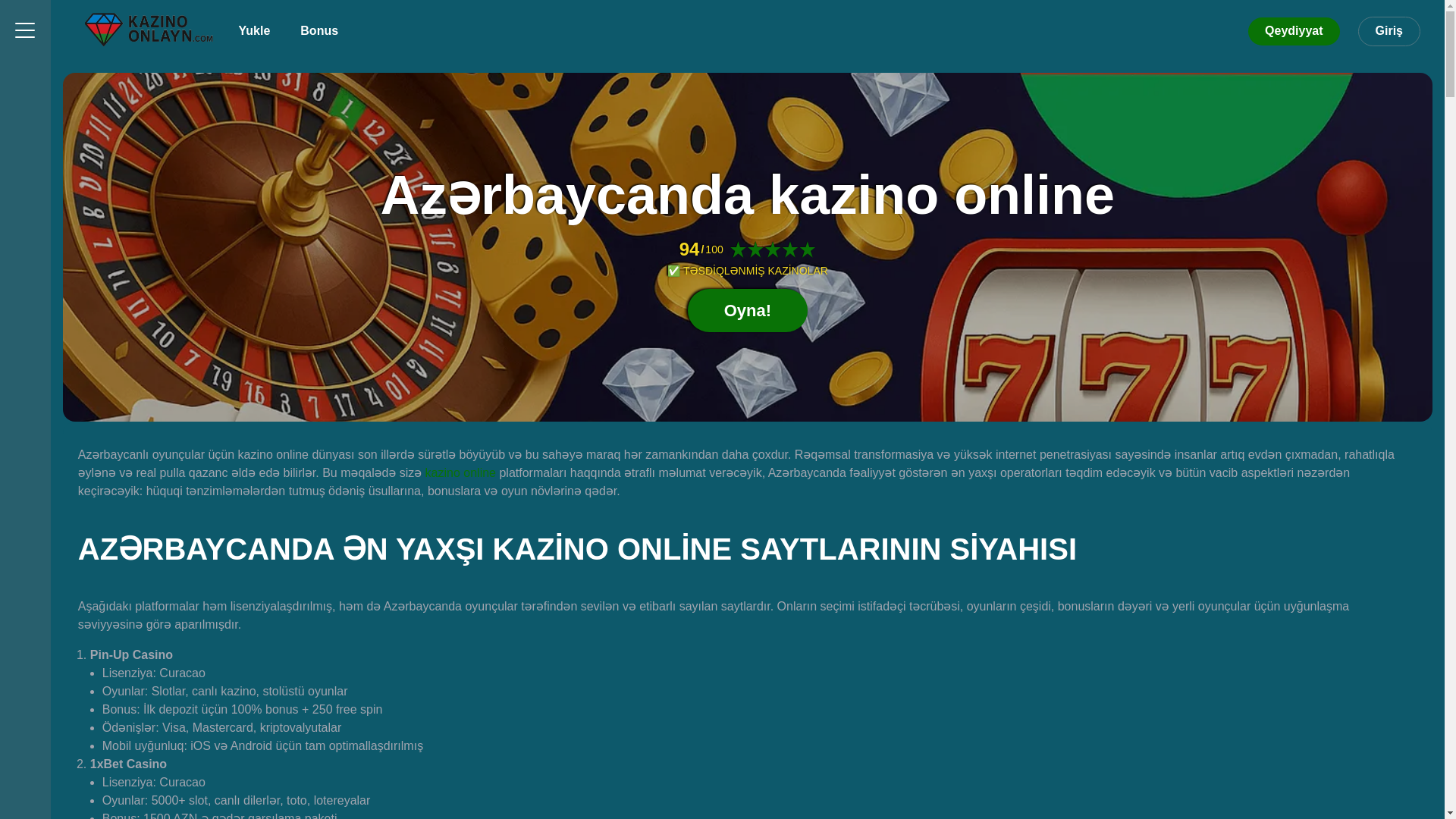 website screenshot of https://kazinoonlayn-com.pages.dev/