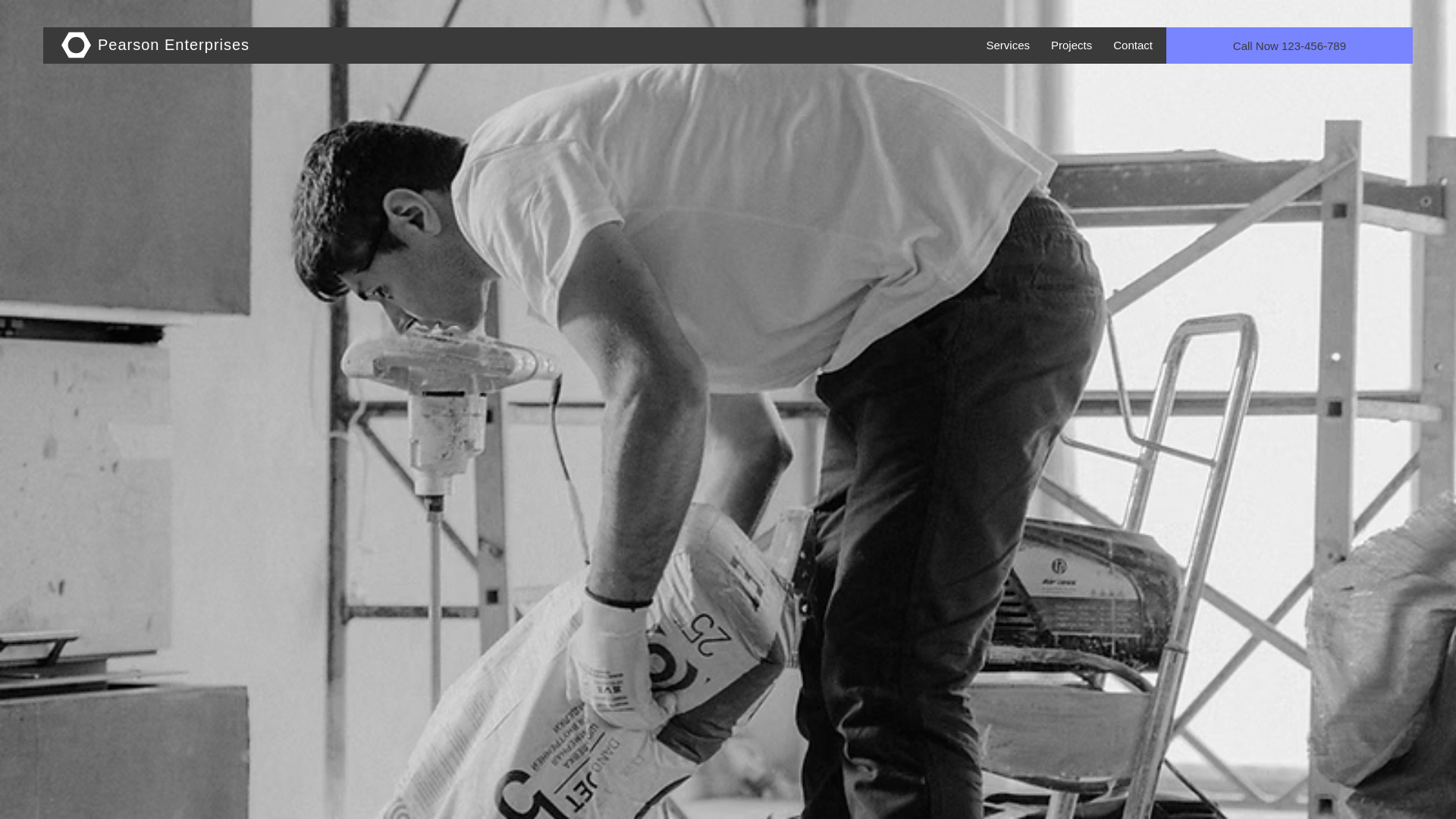 website screenshot of https://pearsonenterprises.co/