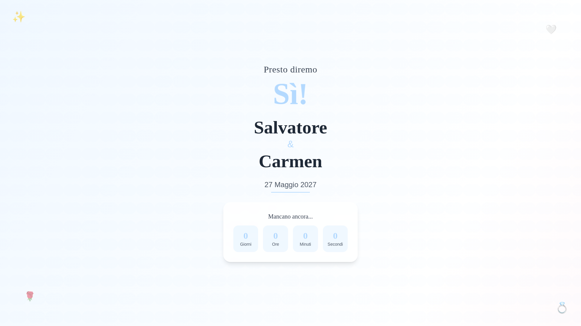 website screenshot of https://celeste-matrimonio-sito.pages.dev/