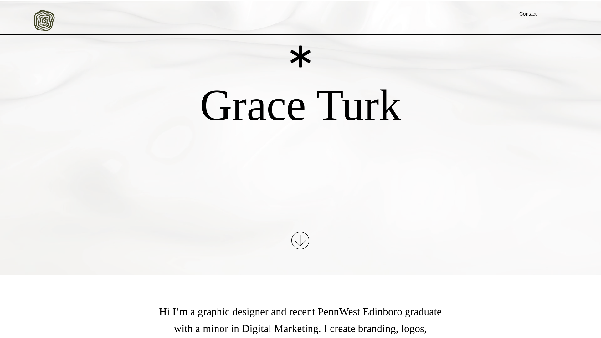 website screenshot of https://graceturk.com