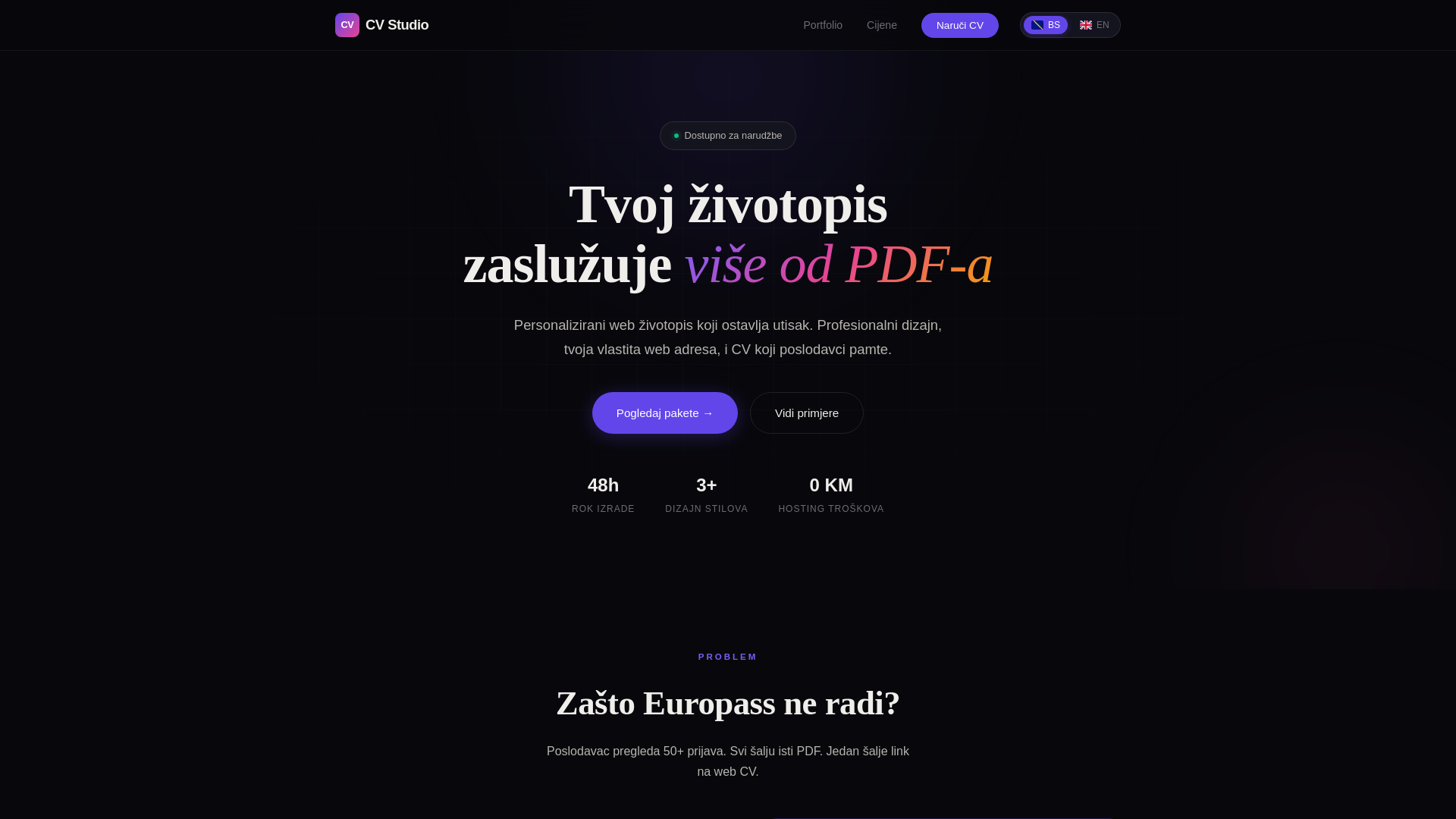 website screenshot of https://cvstudioapp.pages.dev/