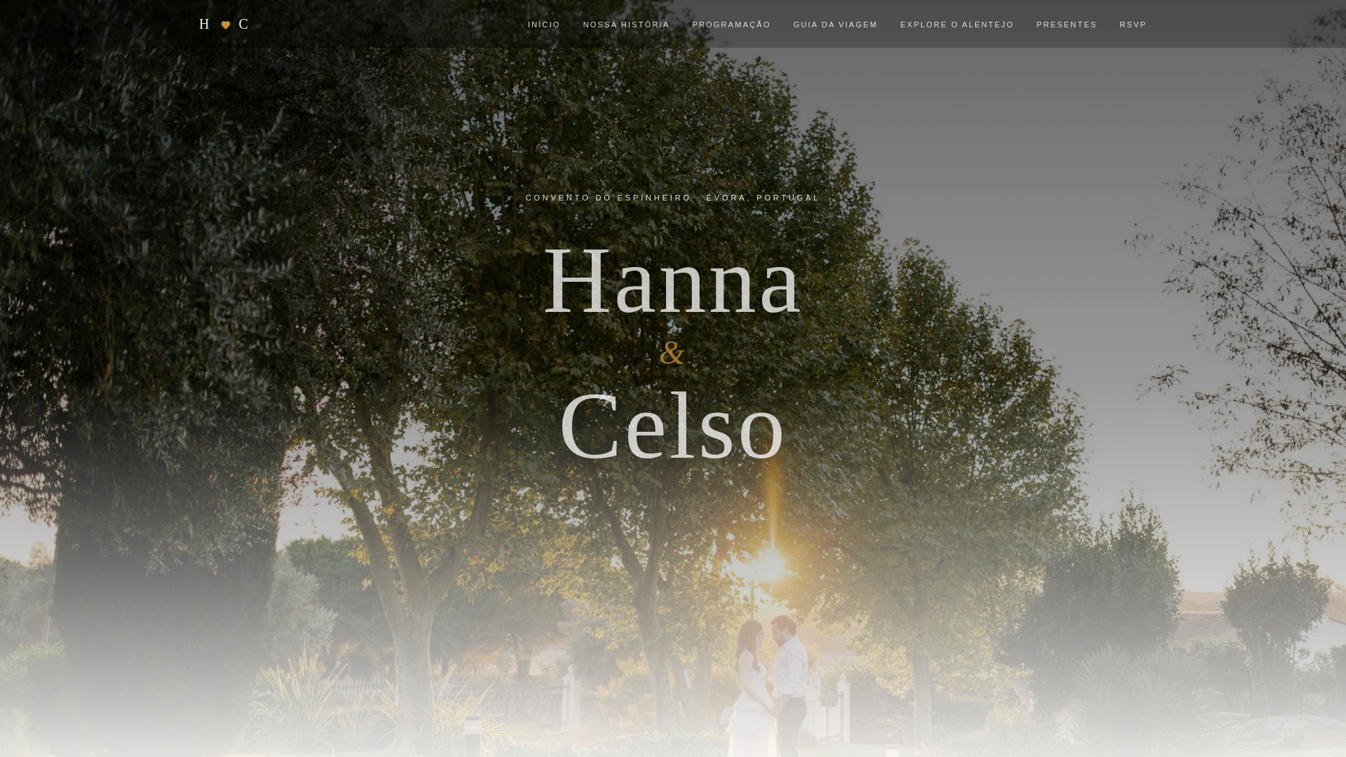 website screenshot of https://hannaecelso.pages.dev/