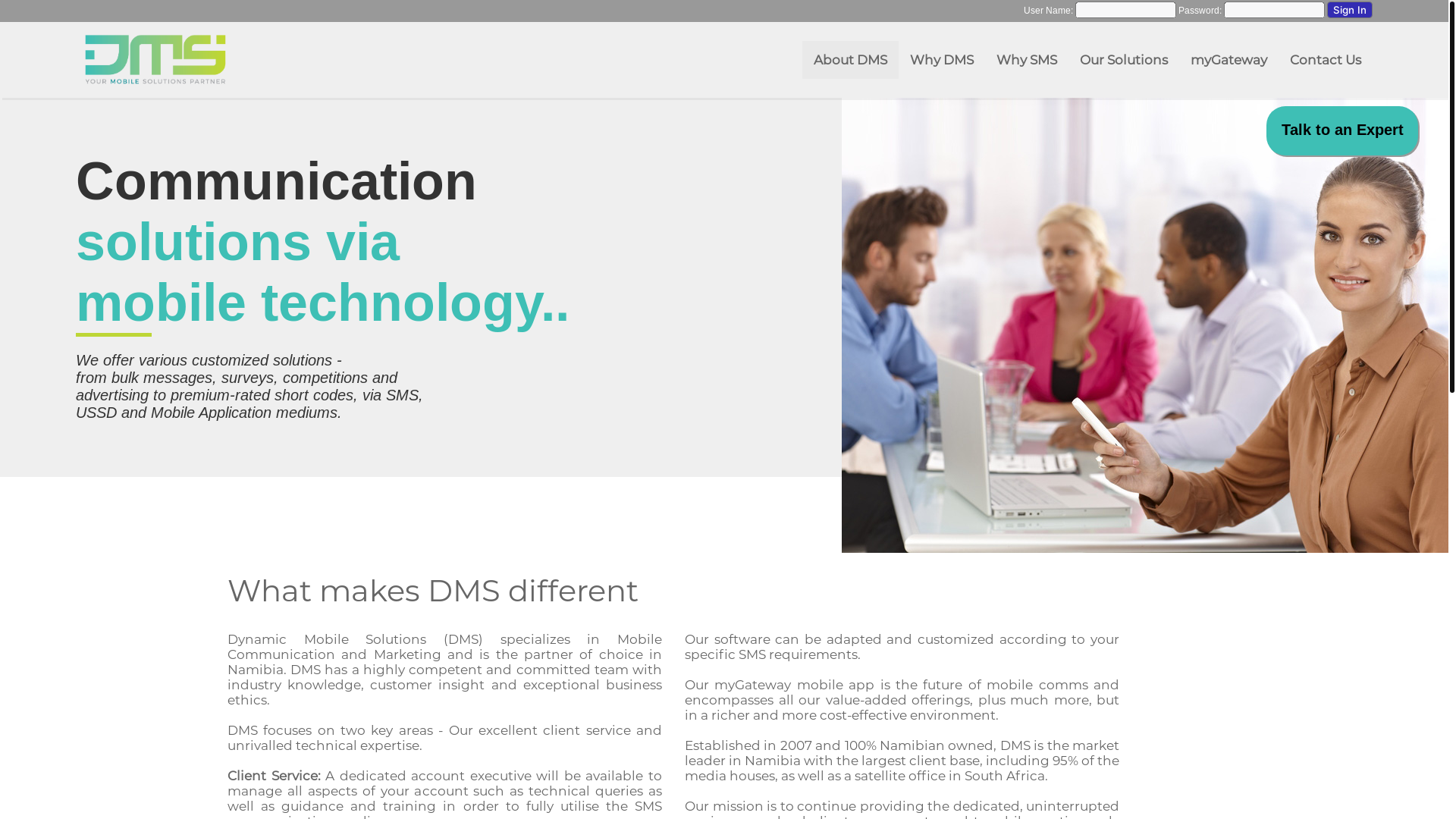 website screenshot of https://dymoso.com/