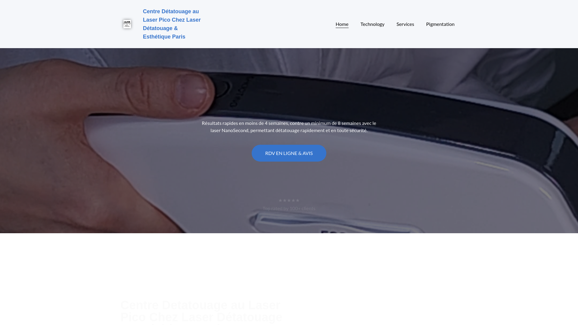 website screenshot of https://centre-detatouage-esthetiques-paris.com/