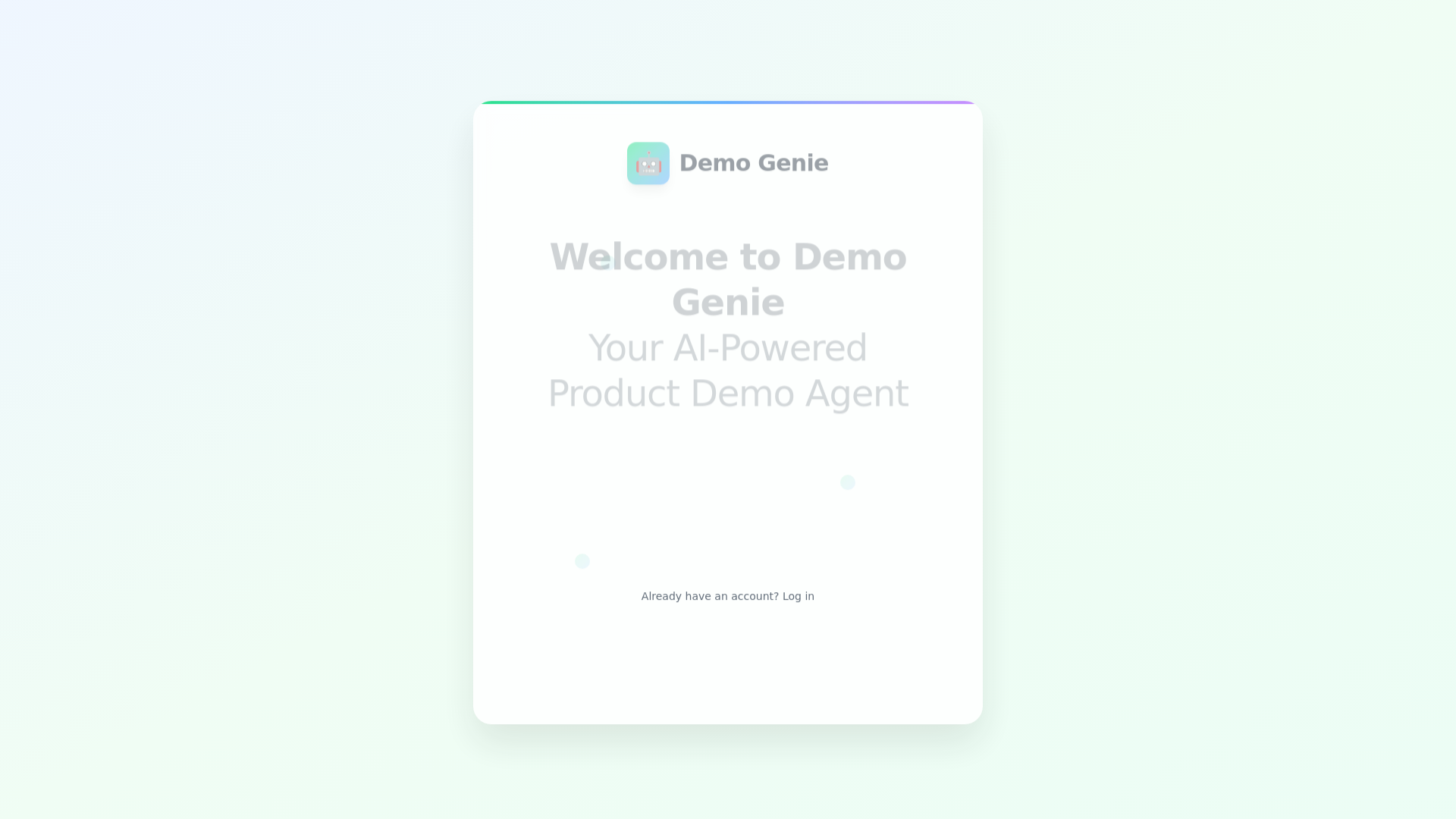 website screenshot of https://demo-genie-frontend-865.pages.dev/