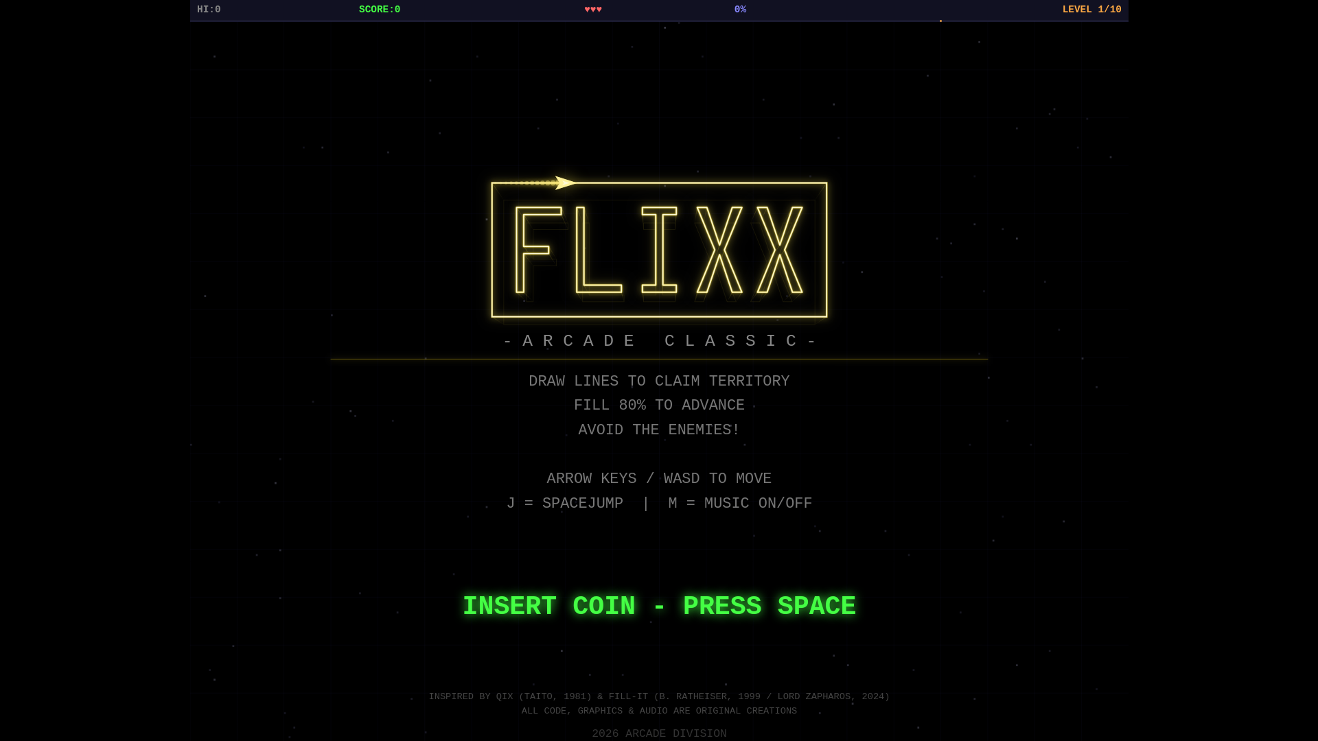 website screenshot of https://flixxgame.de/