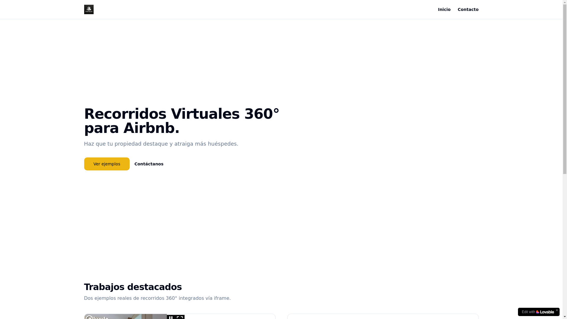 website screenshot of https://castello360.com/