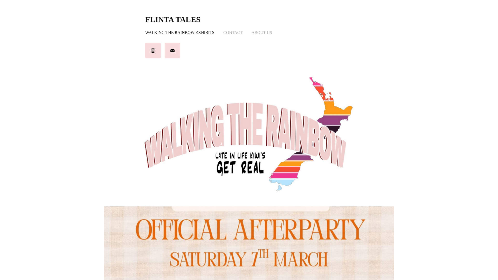 website screenshot of https://flintatales.nz/