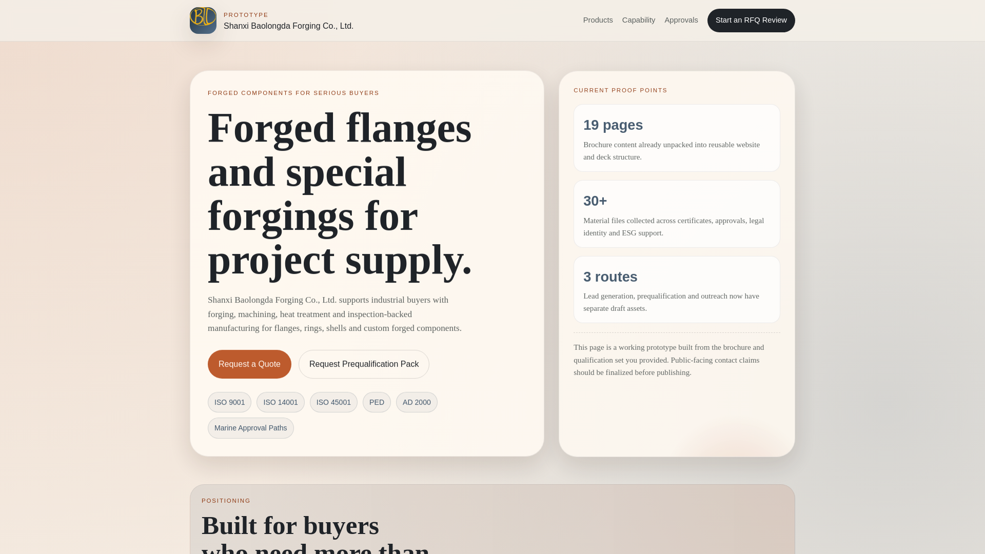 website screenshot of https://bld-flanges-site.pages.dev/