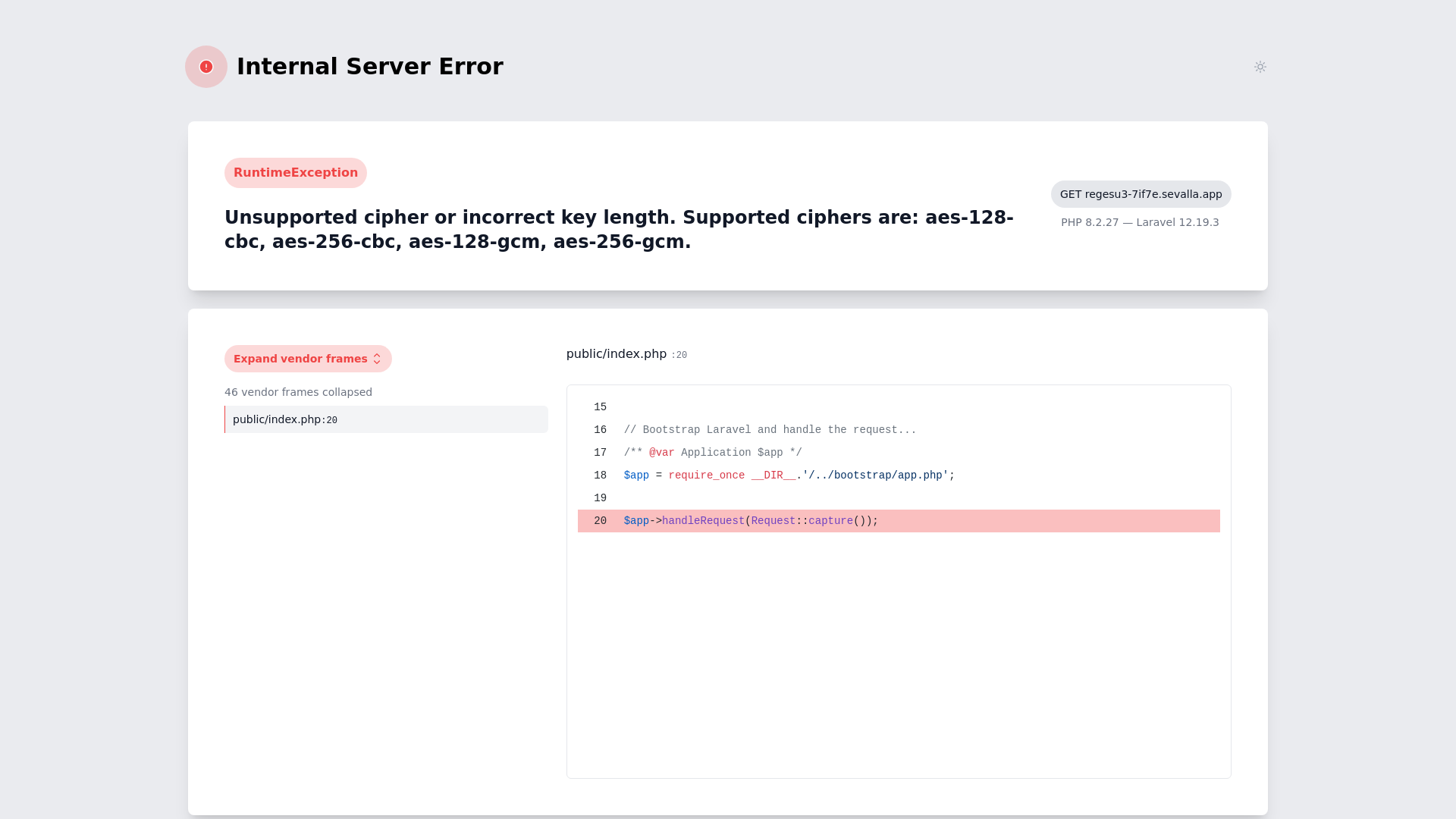 website screenshot of https://regesu3-7if7e.sevalla.app