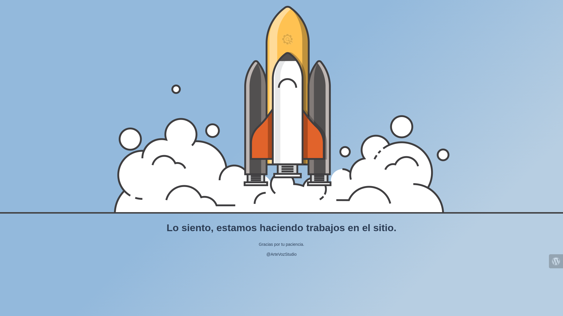 website screenshot of https://artevozstudio.com/