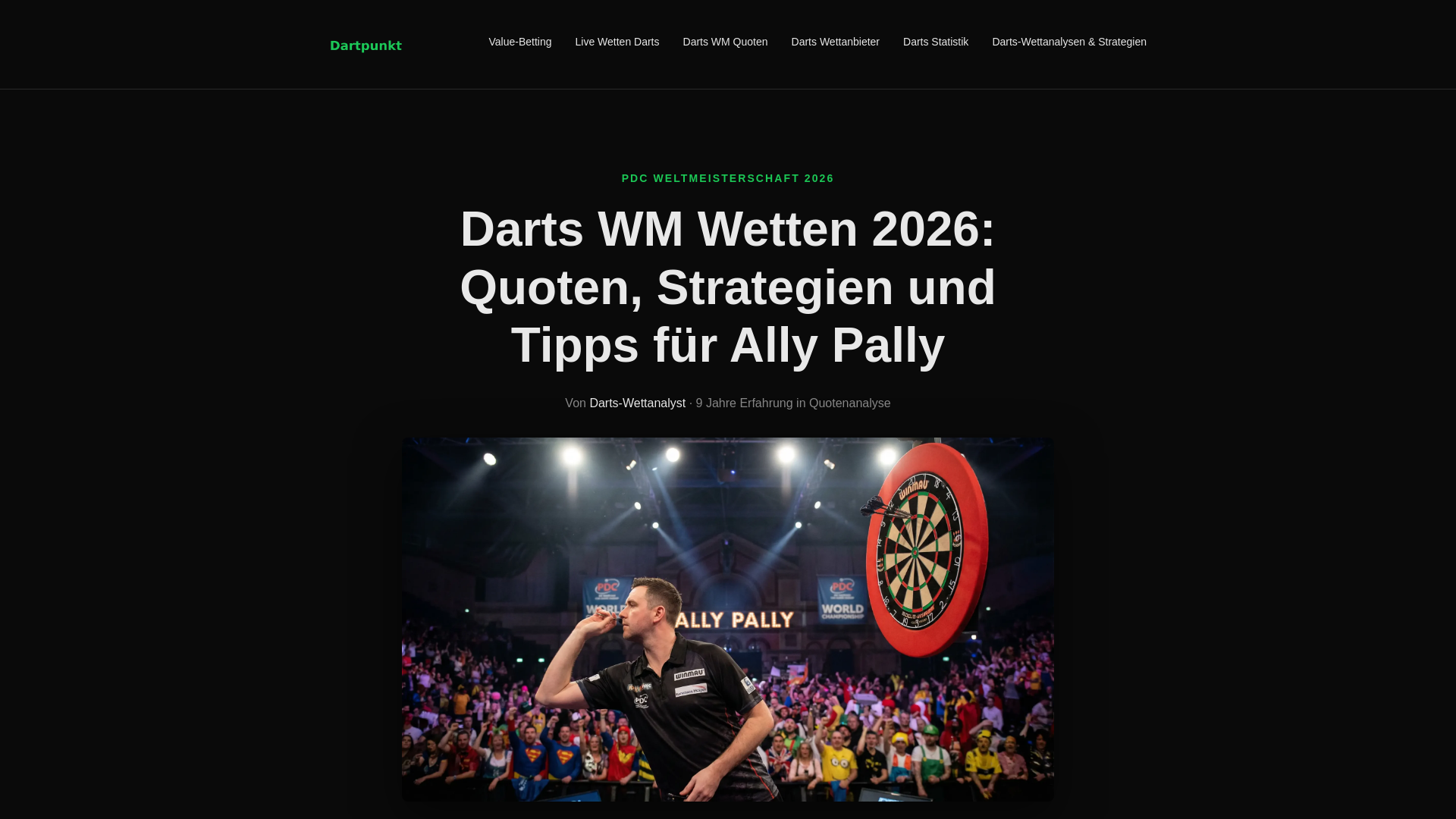 website screenshot of https://wettendartwmde.com