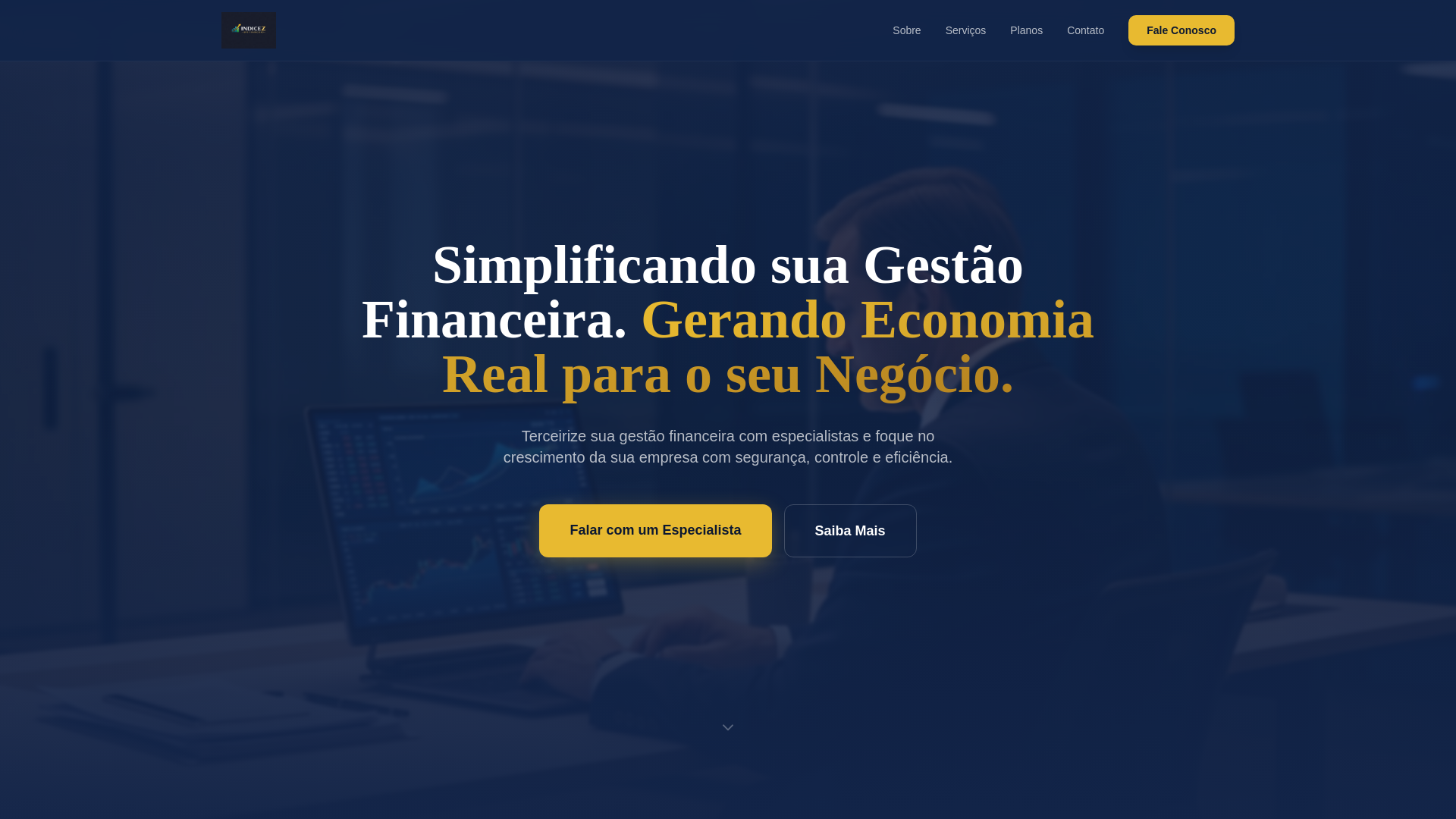 website screenshot of https://indicez.com.br/