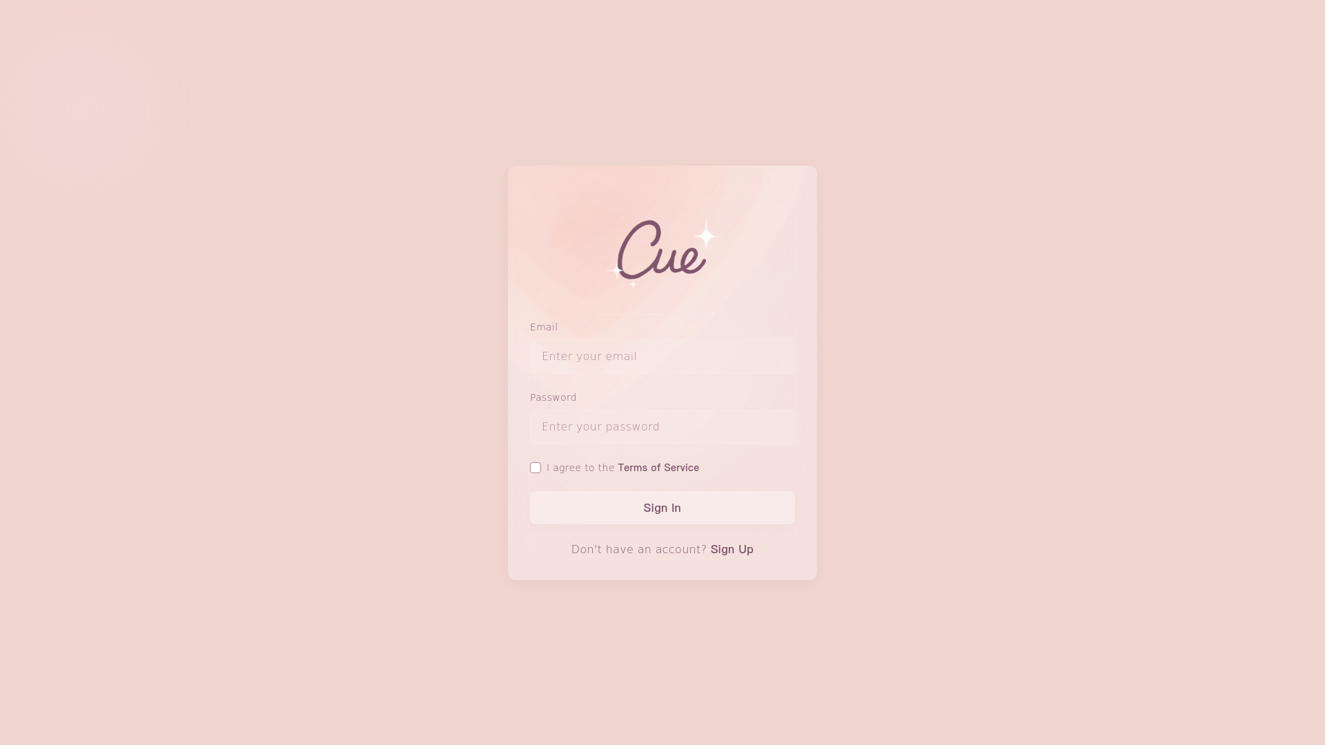 website screenshot of https://cue-frontend.pages.dev/