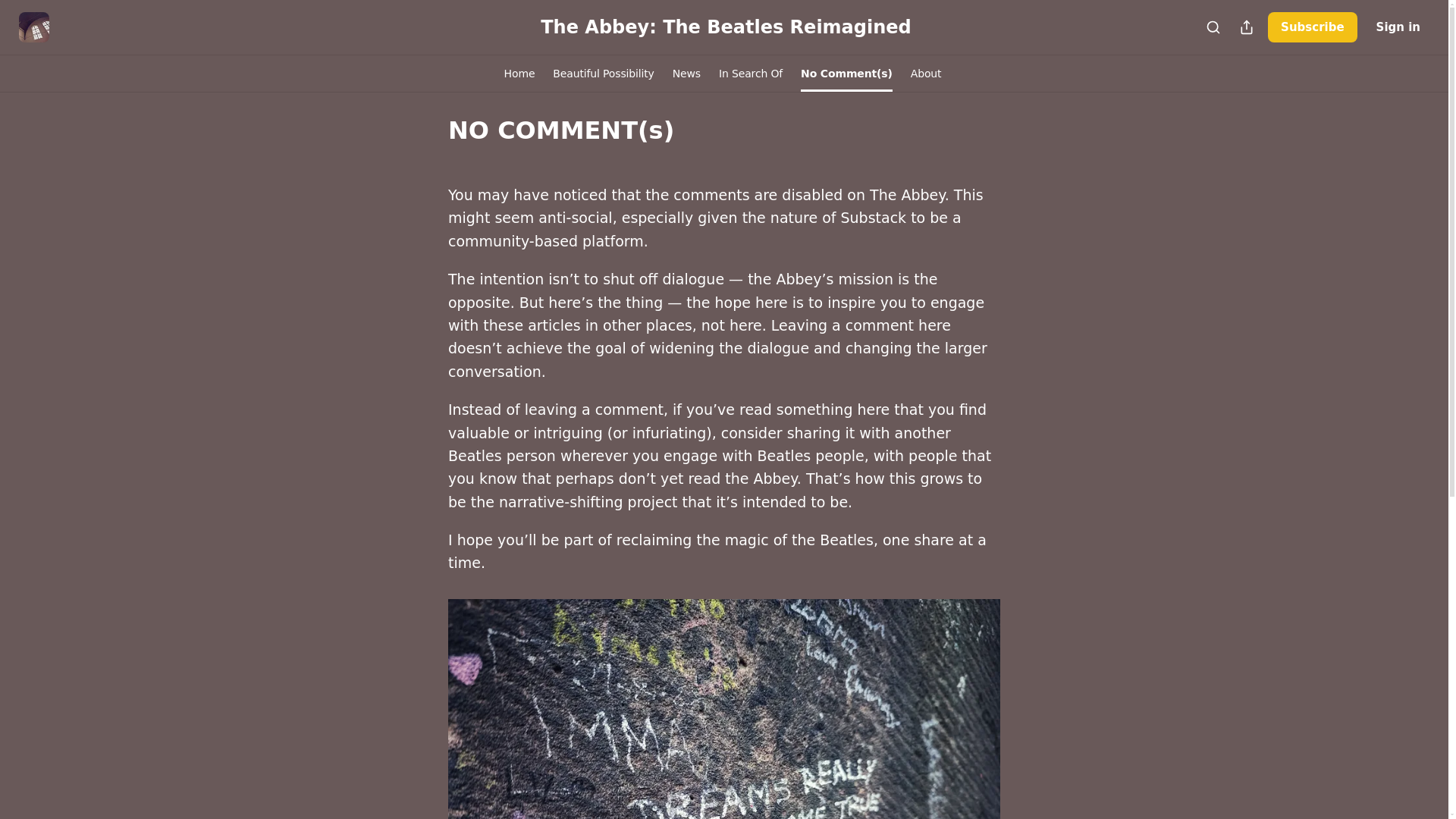 website screenshot of https://www.beatlesabbey.com/p/no-comment