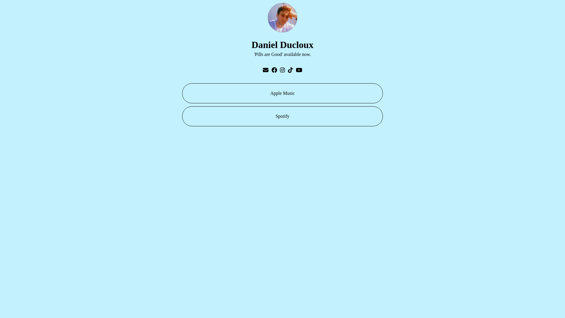 website screenshot of https://danielducloux.co/