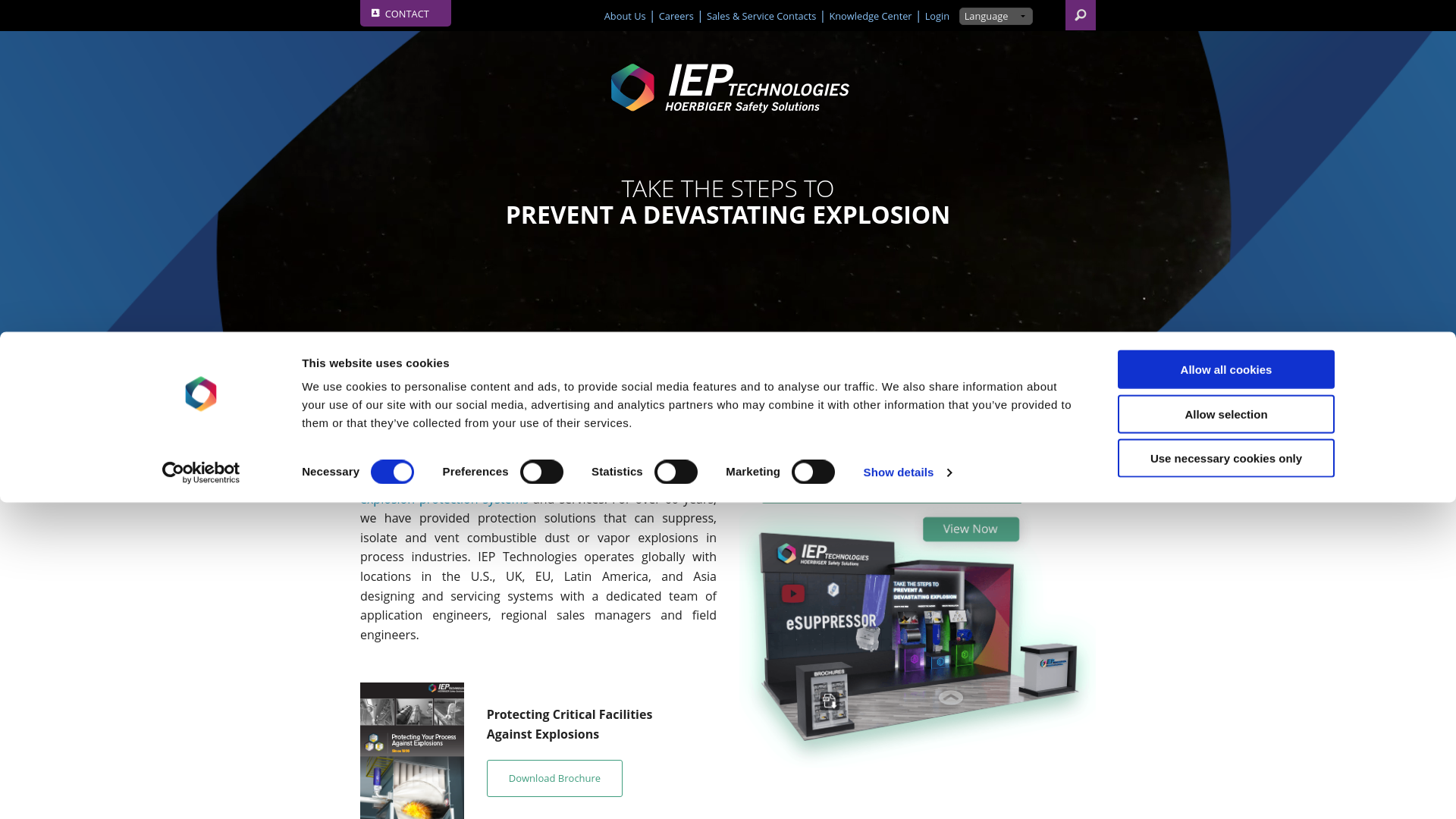 website screenshot of https://ieptechnologies.pro