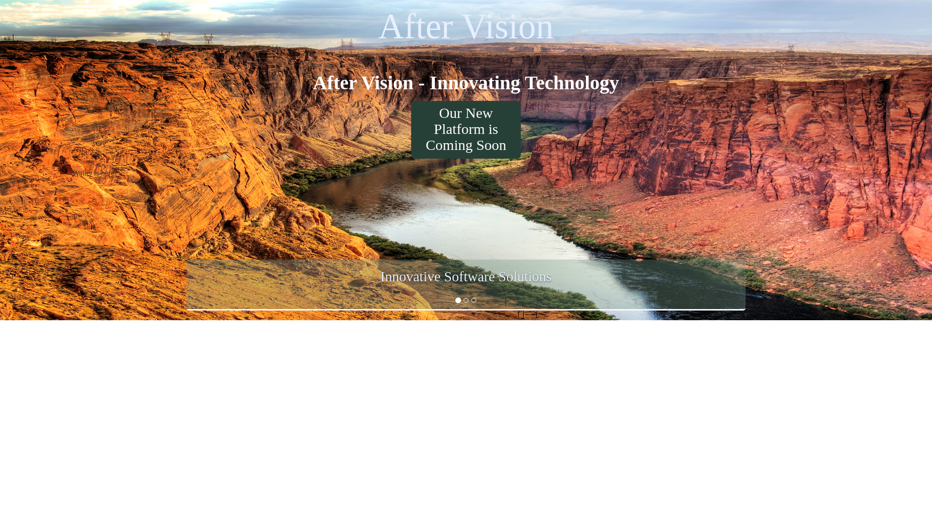 website screenshot of https://aftervision.tech/