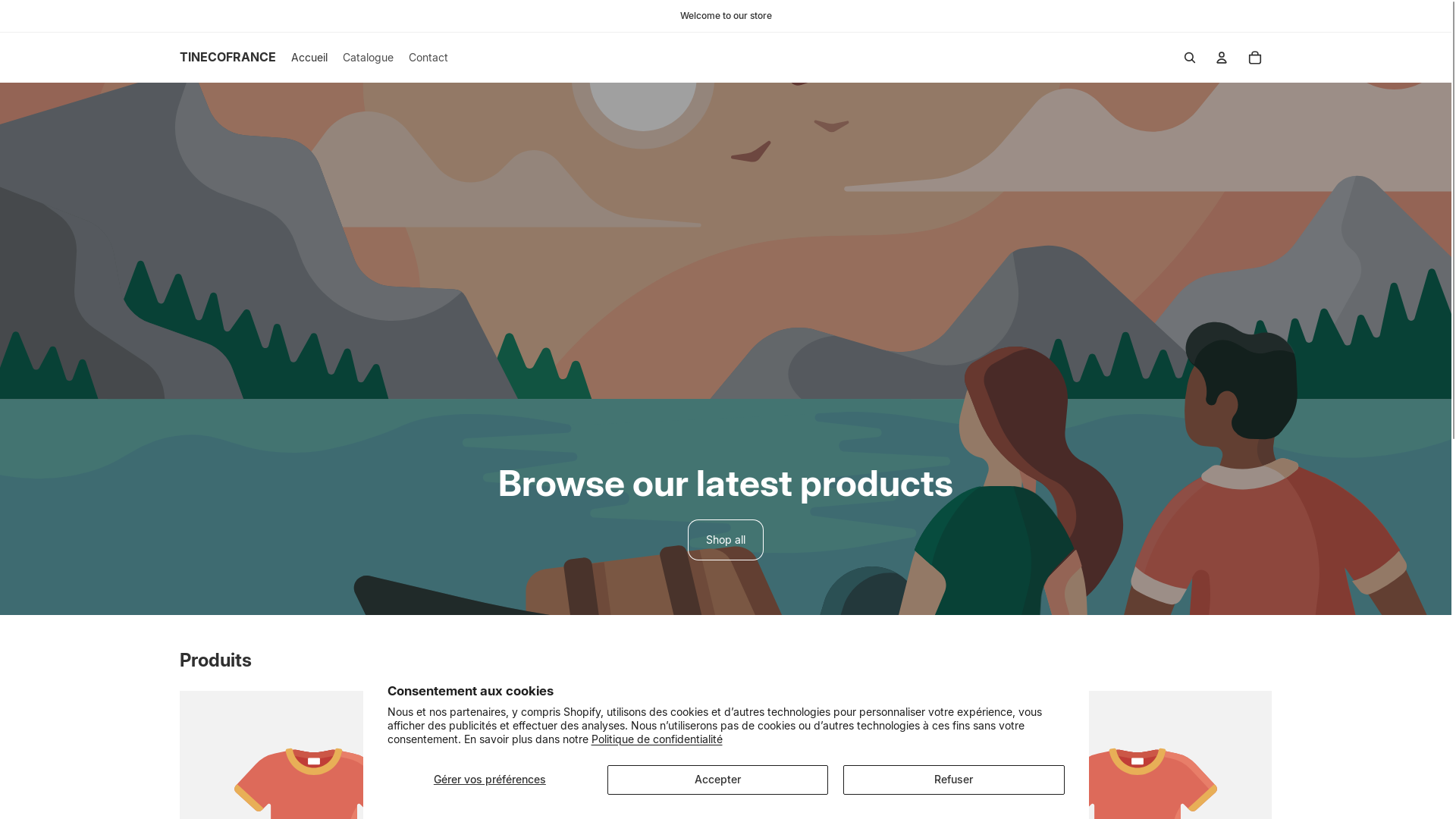 website screenshot of https://tinecofrance.fr/