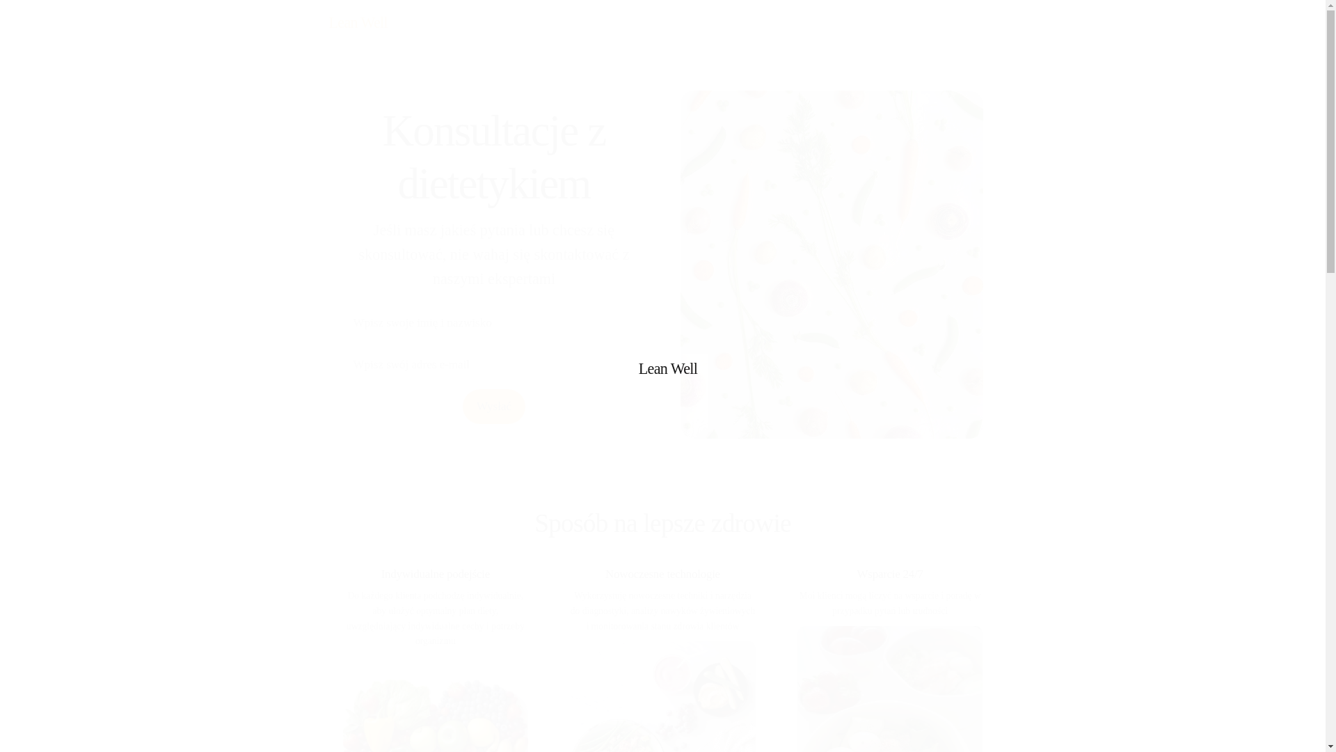 website screenshot of https://leanwellm.info/