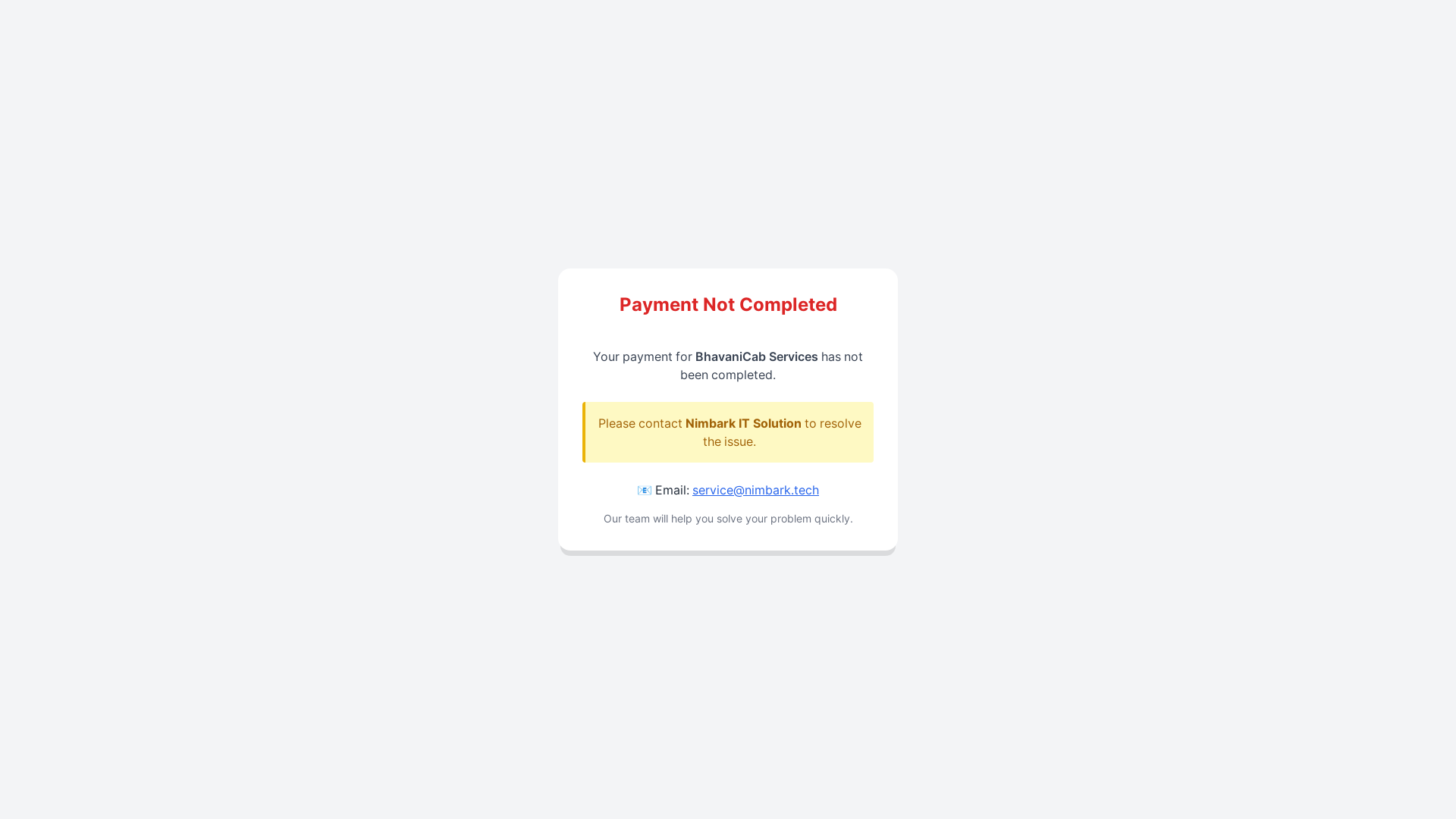 website screenshot of https://bhavanicab.in/