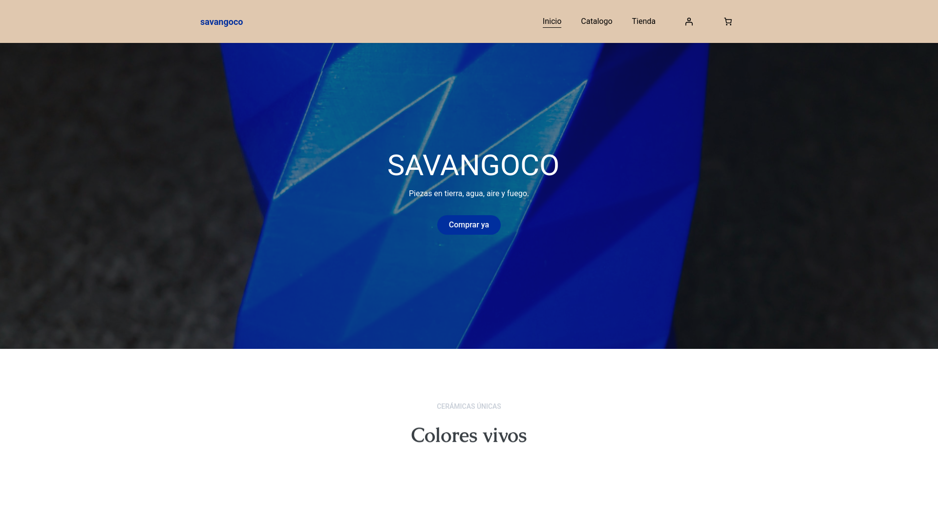 website screenshot of https://savangoco.com/