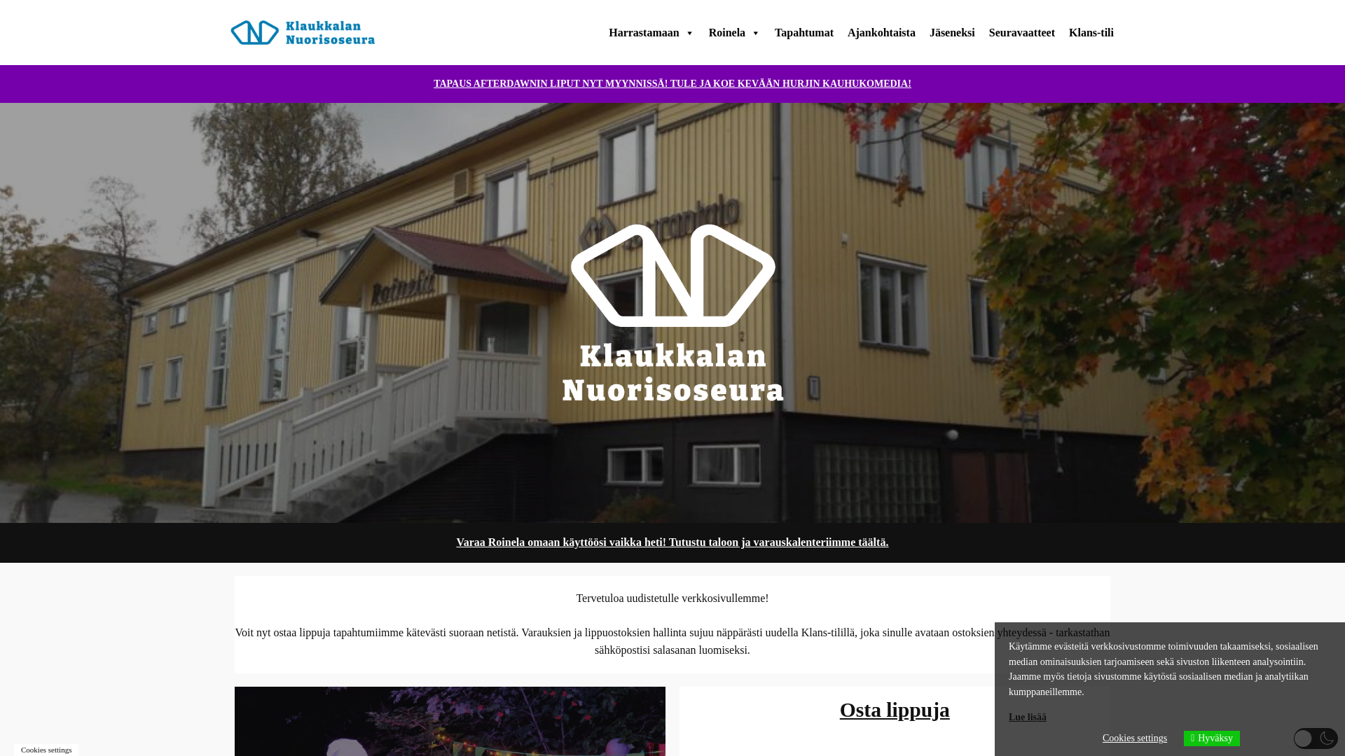 website screenshot of https://klans.digital/