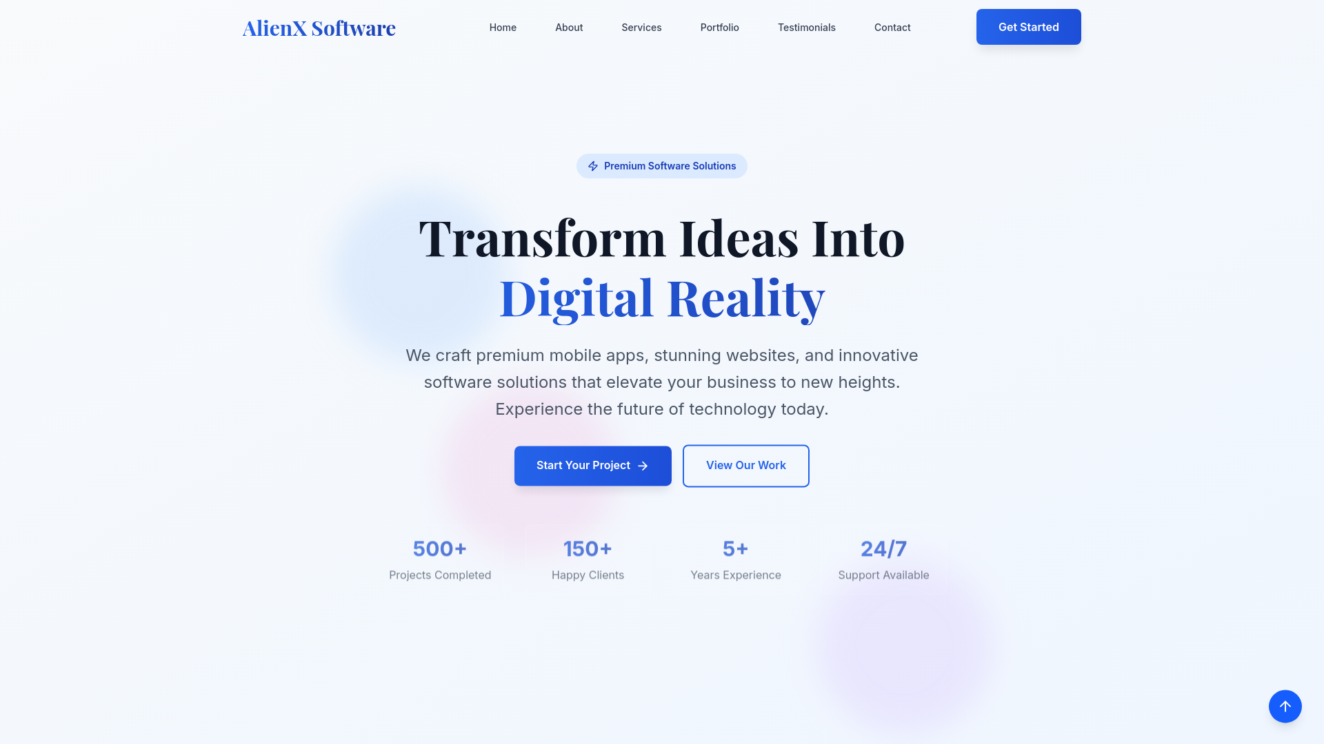 website screenshot of https://alienxsoftware.com/