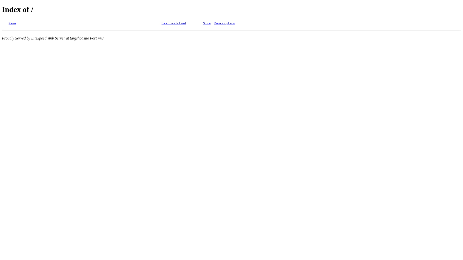 website screenshot of https://targshot.site/