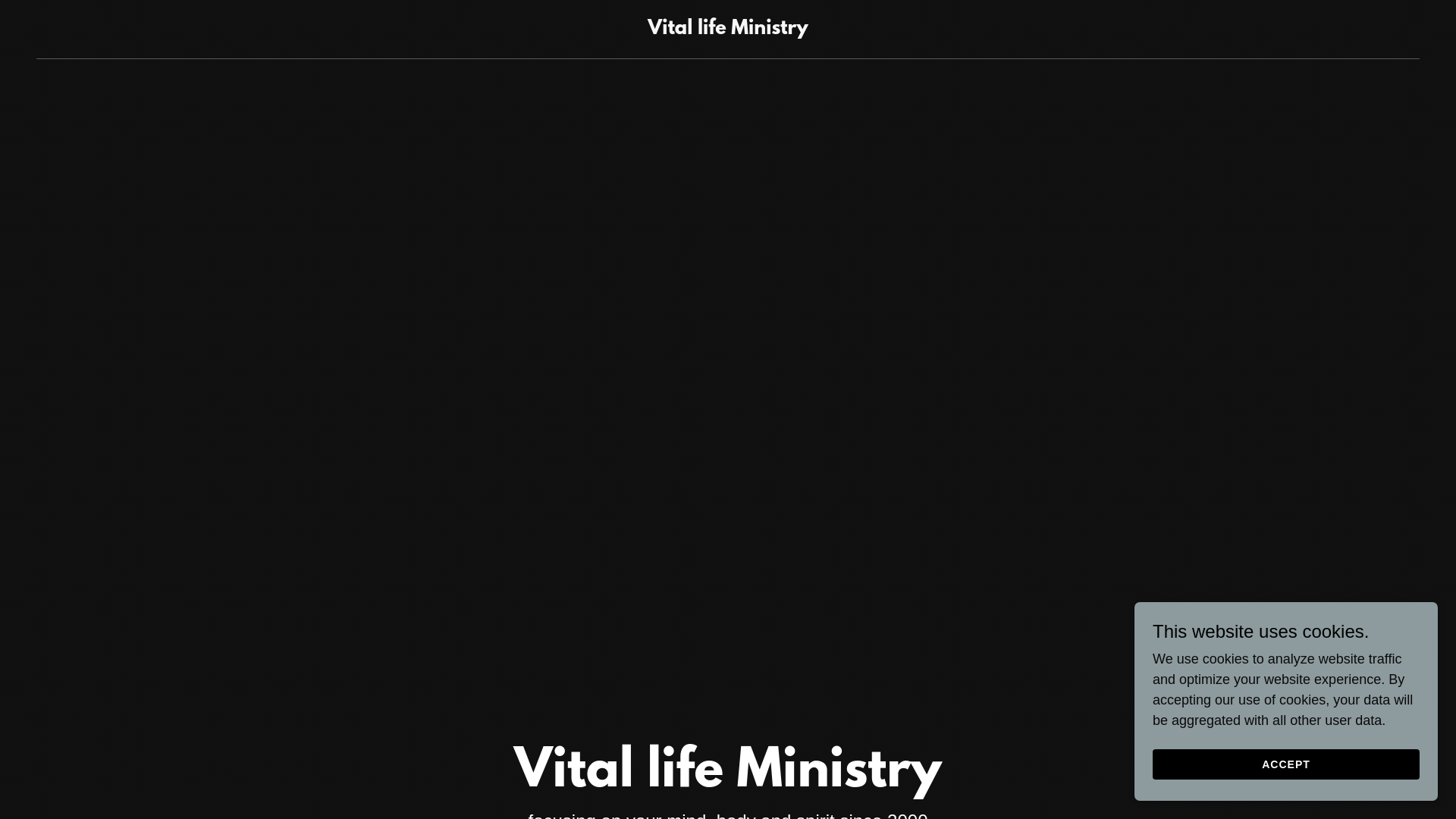 website screenshot of https://vitalifeministry.net/