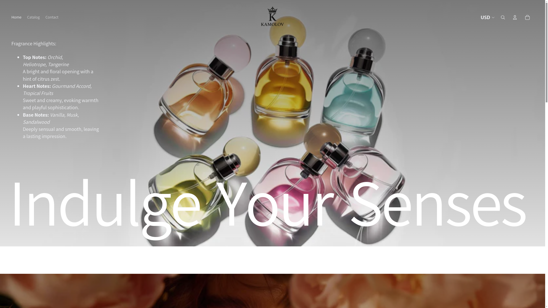 website screenshot of https://kamolov7.com/