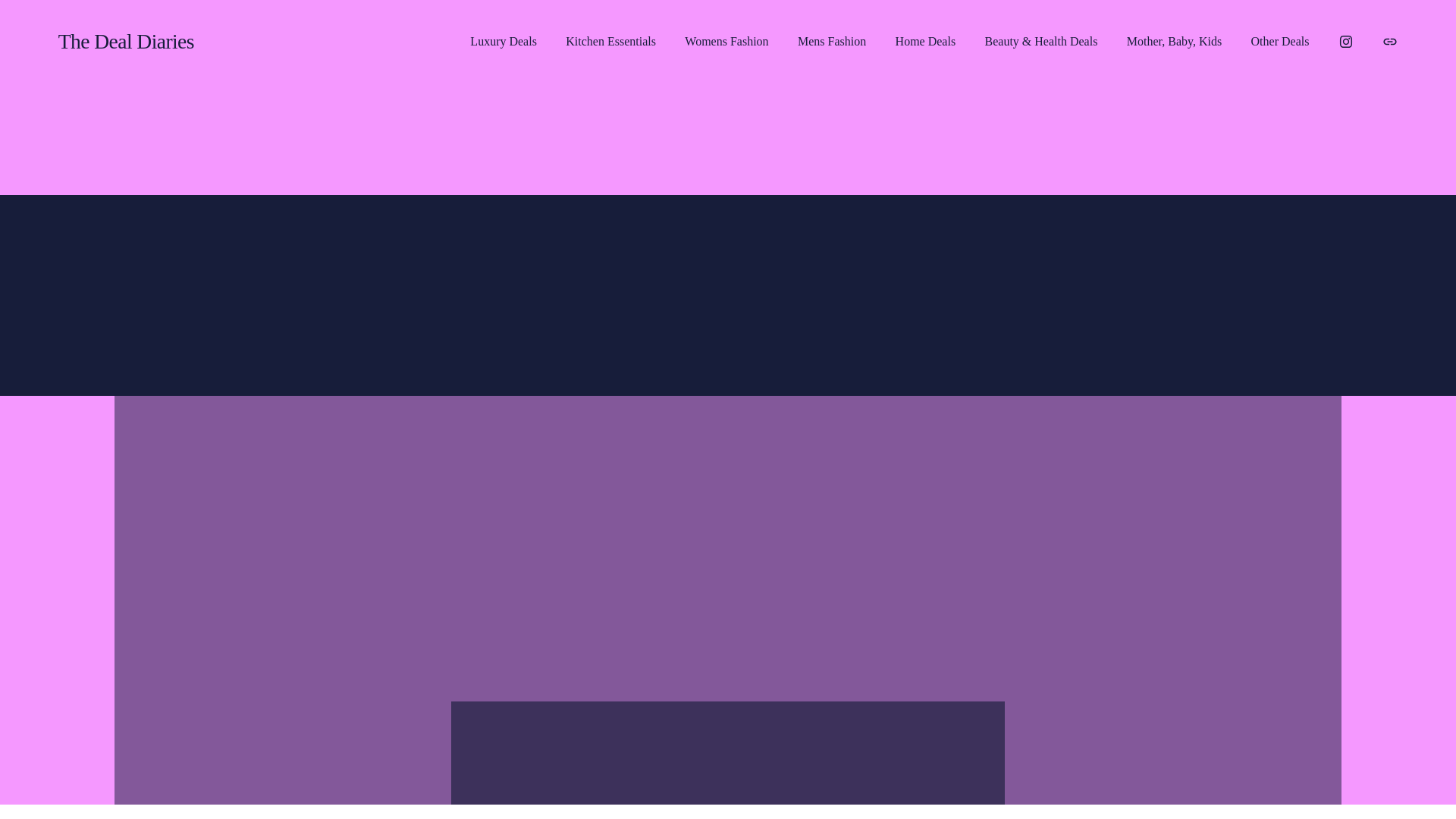 website screenshot of https://thedealdiaries.com